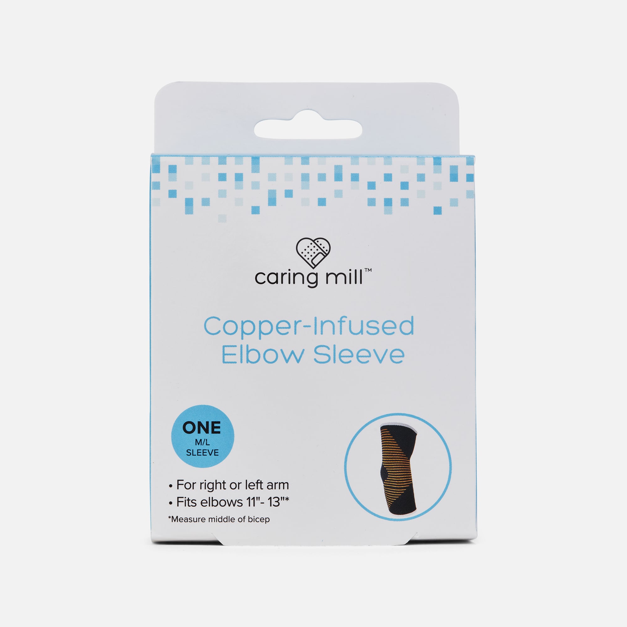FSA Eligible Caring Mill™ Copper-Infused Elbow Compression Sleeve