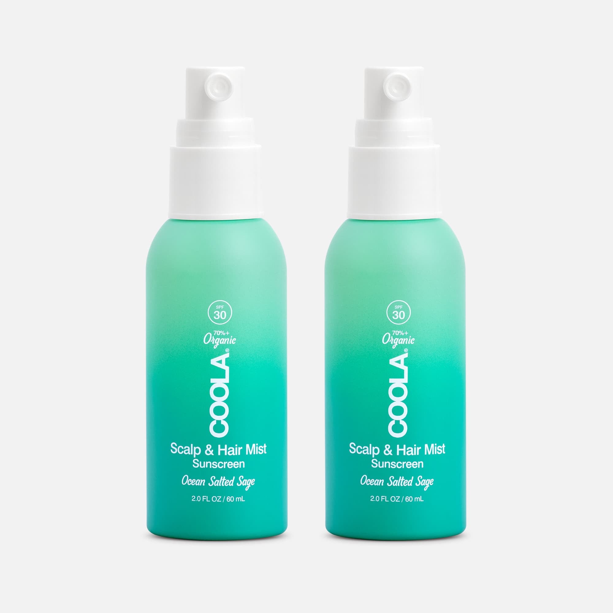 COOLA Organic Scalp & Hair Mist, SPF 30, 2 oz. (2-Pack) by Coola