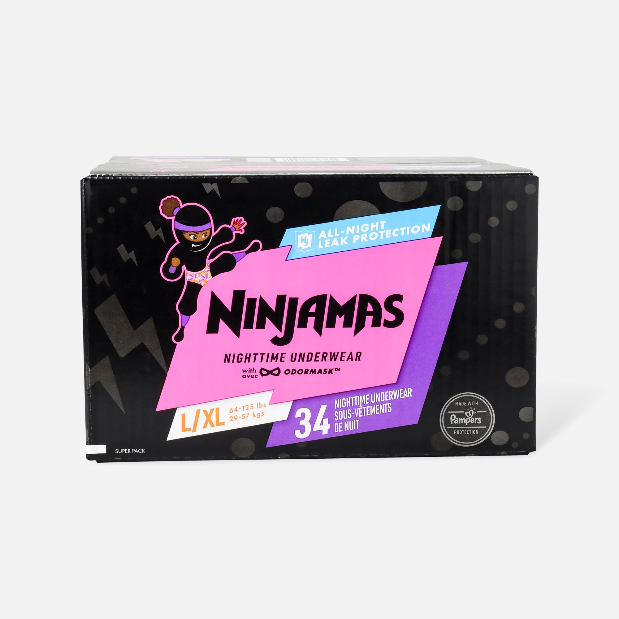 FSA Eligible  Ninjamas Nighttime Bedwetting Underwear for Girls