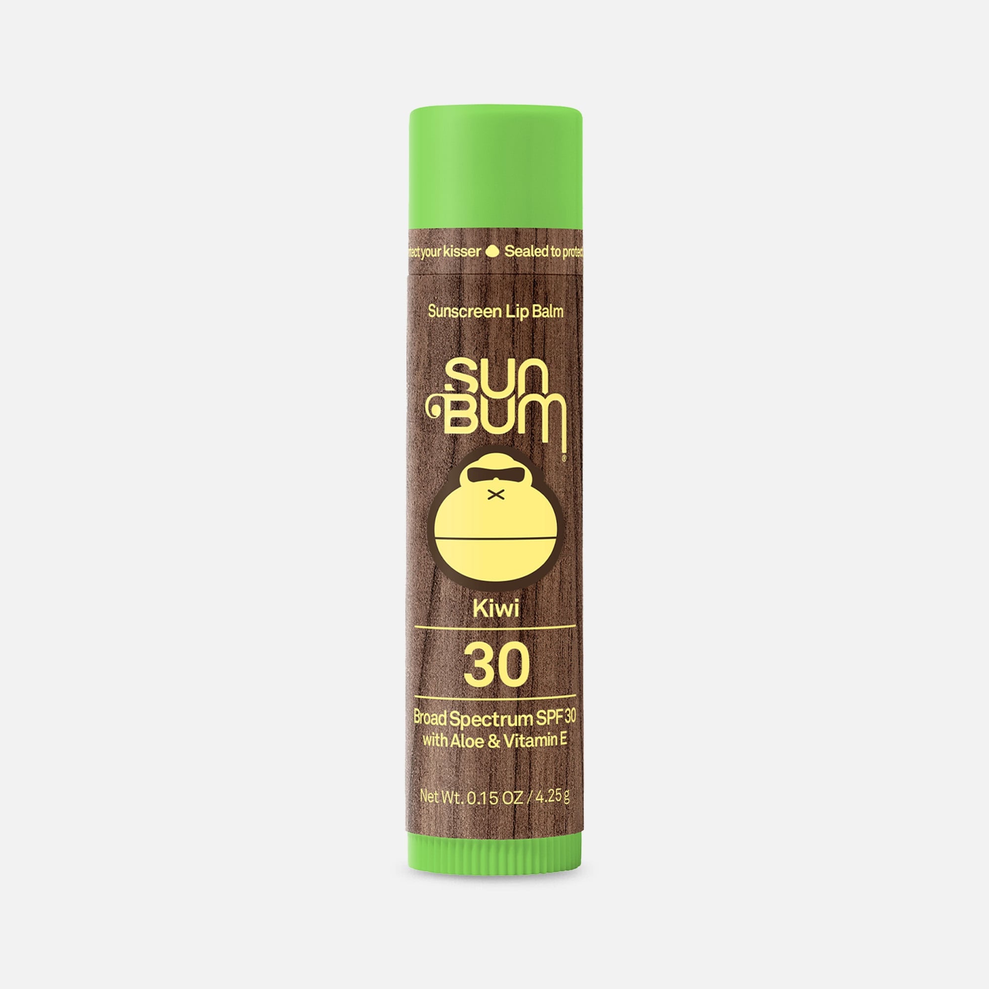 Sun Bum Lip Balm, SPF 30, Kiwi, 0.15 oz.