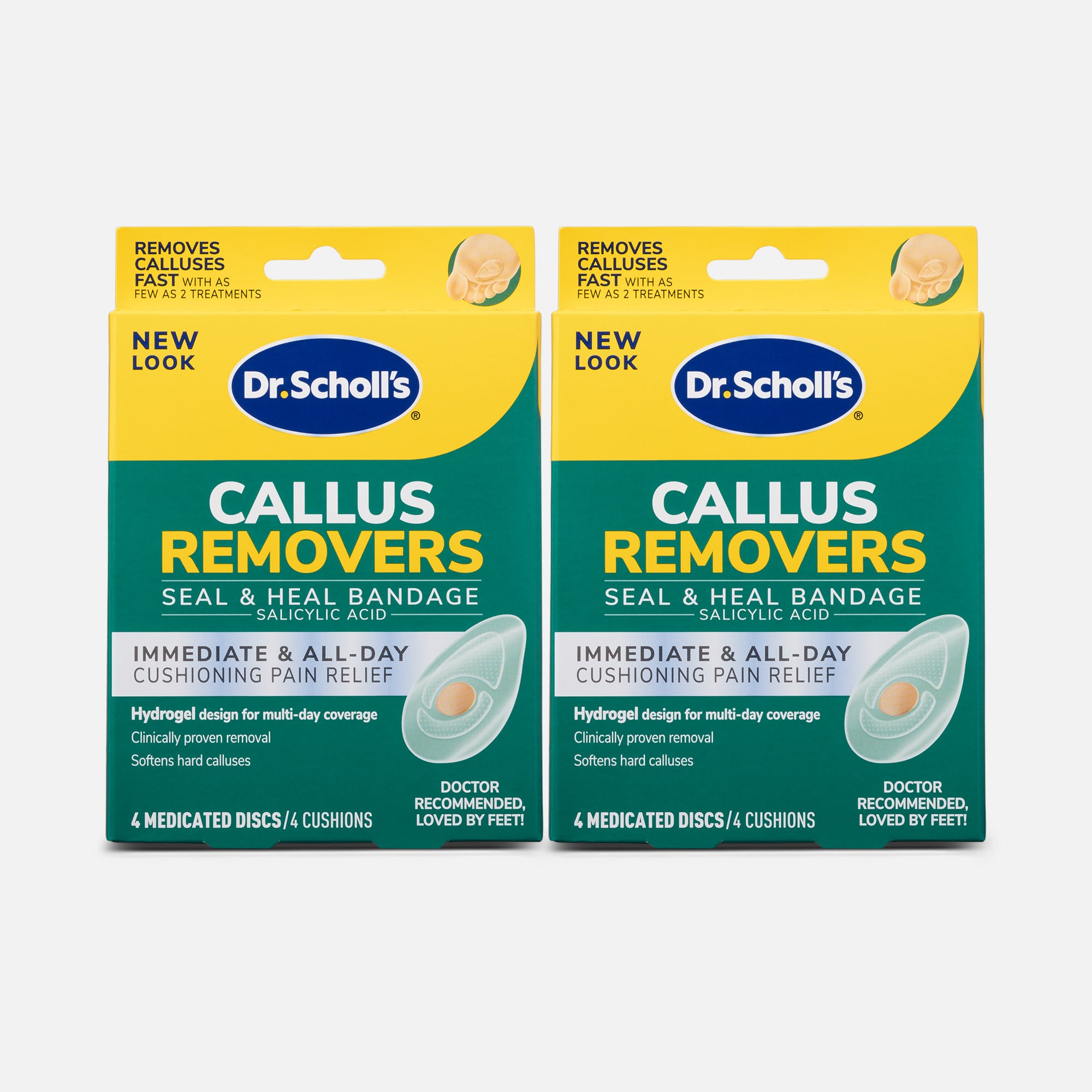 Dr. Scholl's Hydrogel Callus Removers With Seal And Heal Bandage, 4 ct. (2-Pack)