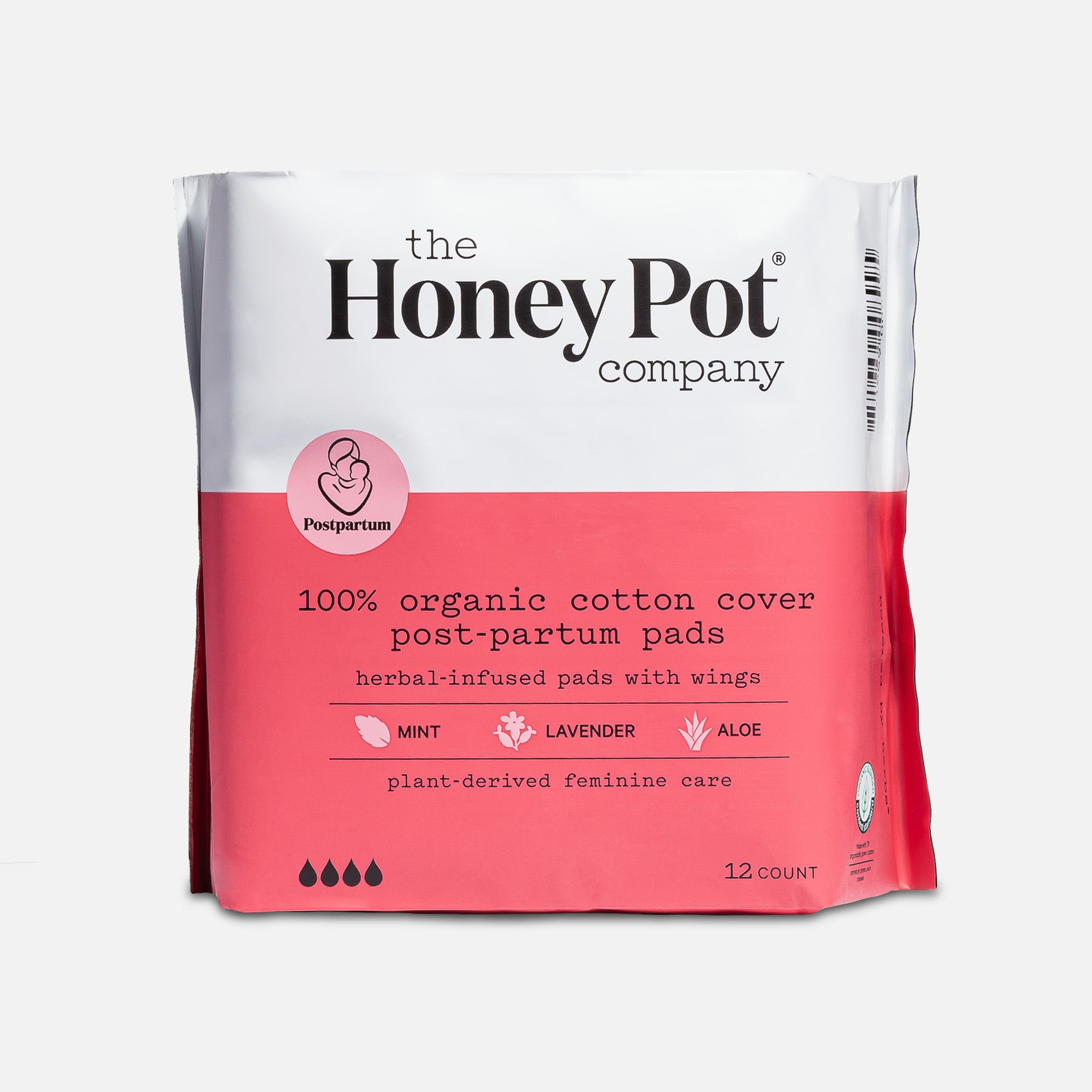 Organic Cotton Overnight Sanitary Non-Herbal Pads – The Honey Pot -  Feminine Care