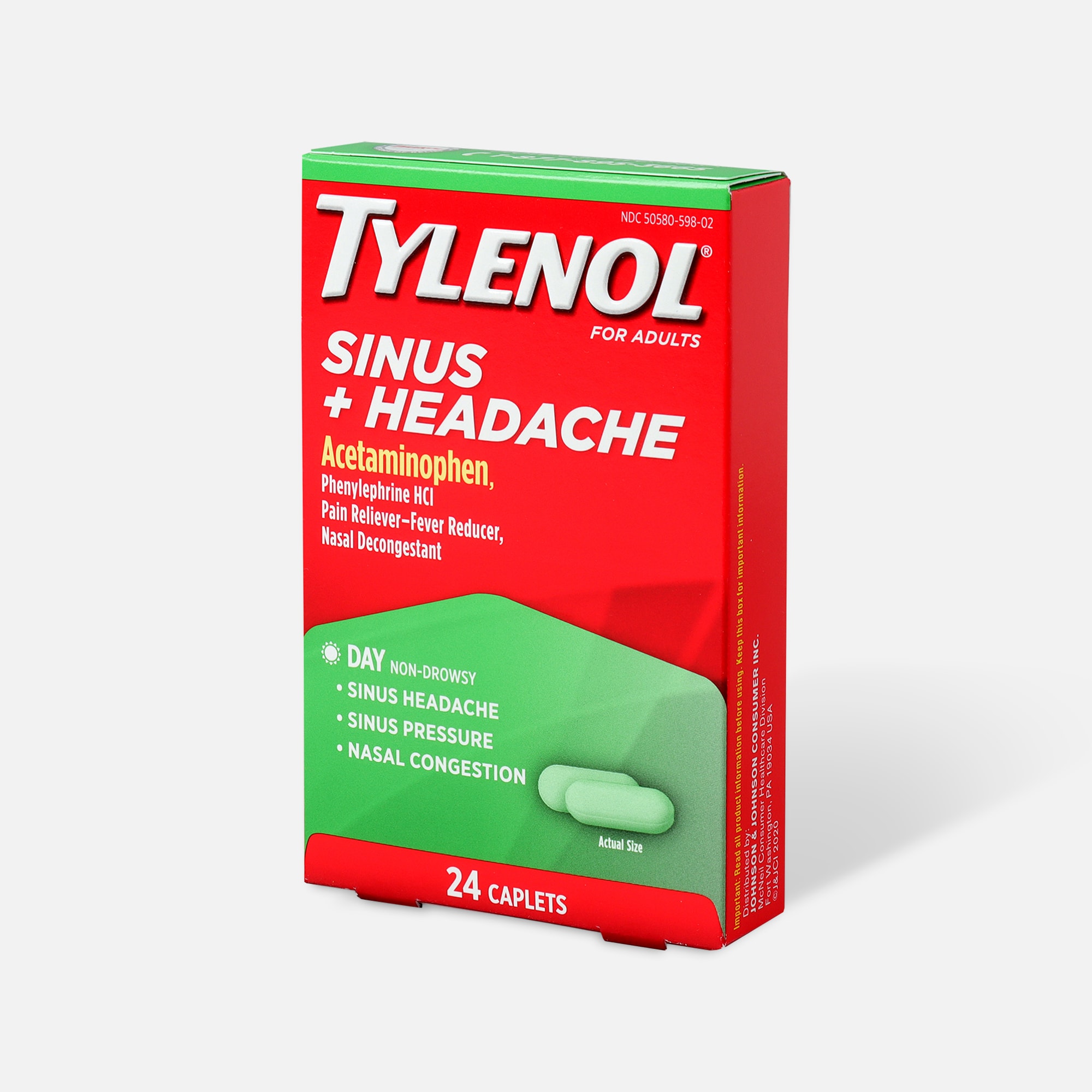 Tylenol Sinus Headache Daytime Caplet 24ct Tylenol Sinus Headache Daytime Caplet 24ct