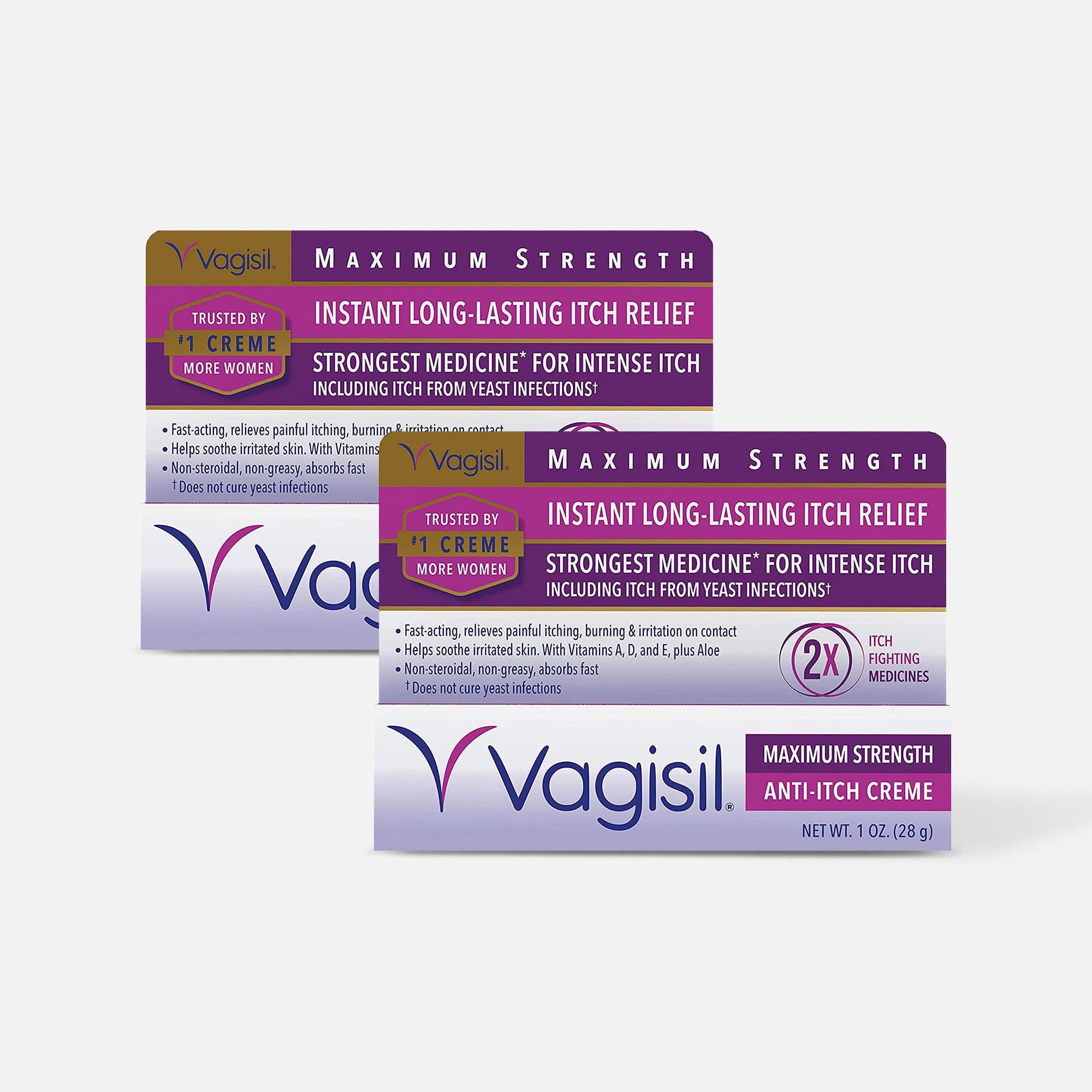 Vagisil Maximum Strength Anti-Itch Creme, 1 oz. (2-Pack)