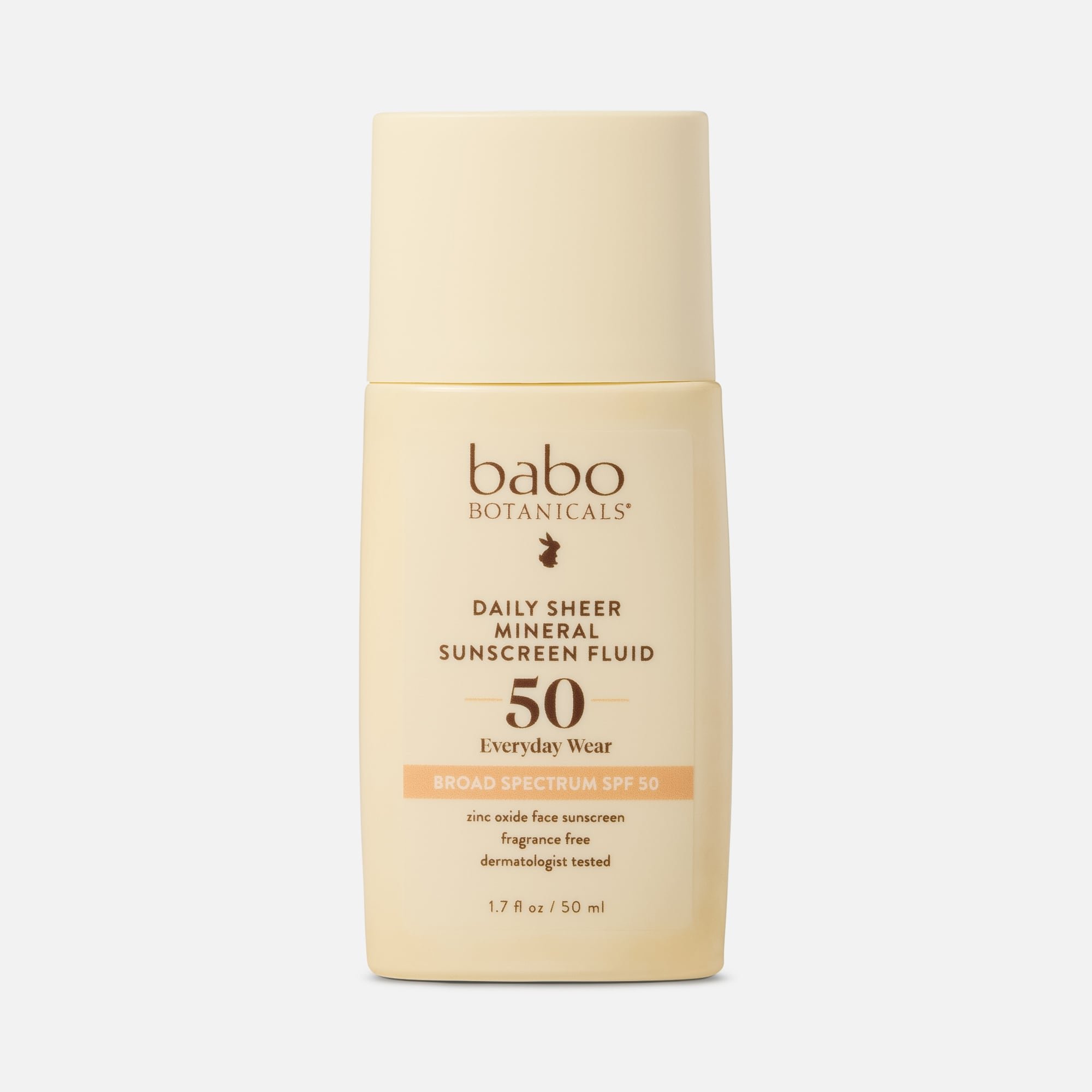Babo Botanicals Daily Sheer Mineral Sunscreen Fluid, SPF 50, 1.7 fl oz.