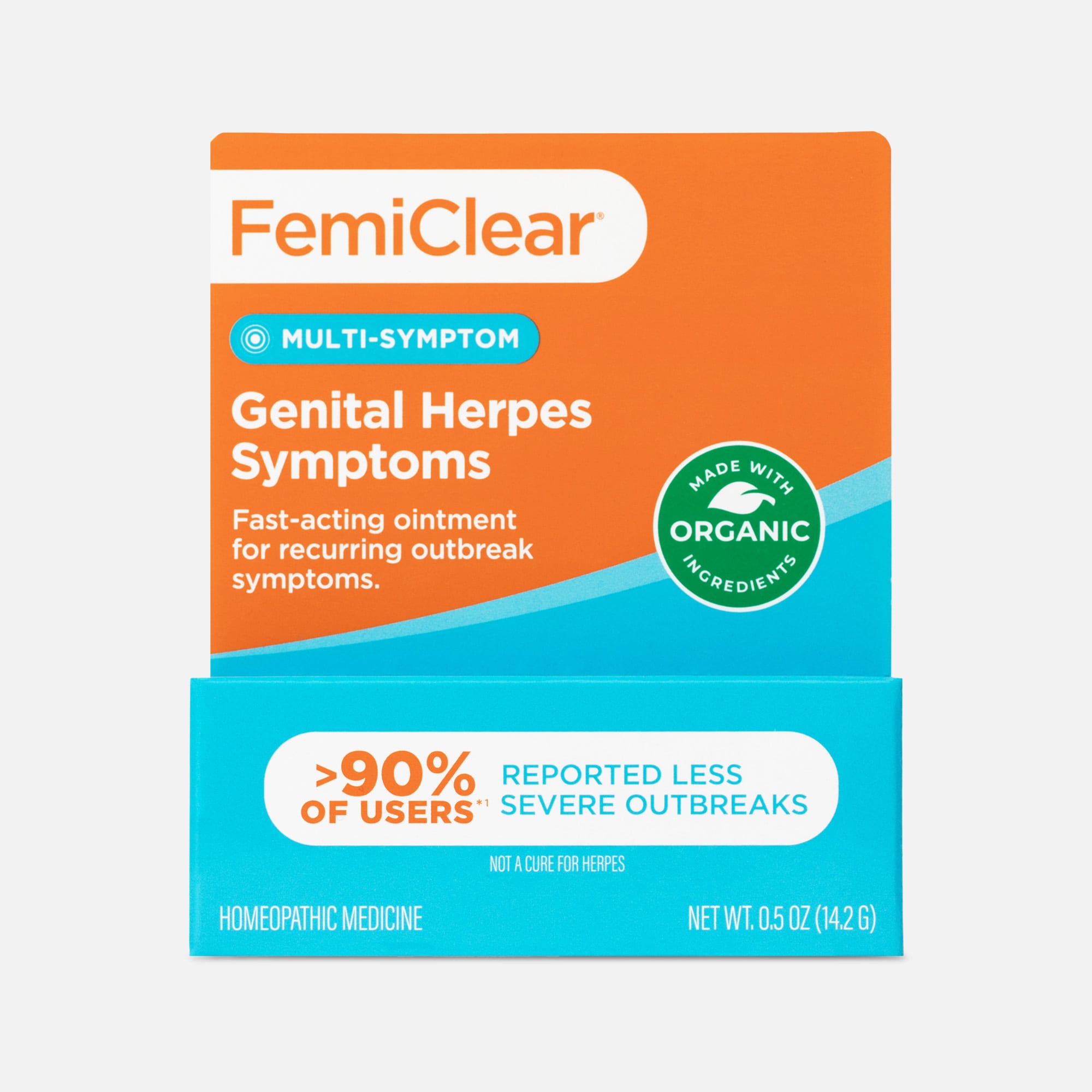FemiClear Genital Herpes Ointment, Multi-Symptom, .5 oz.