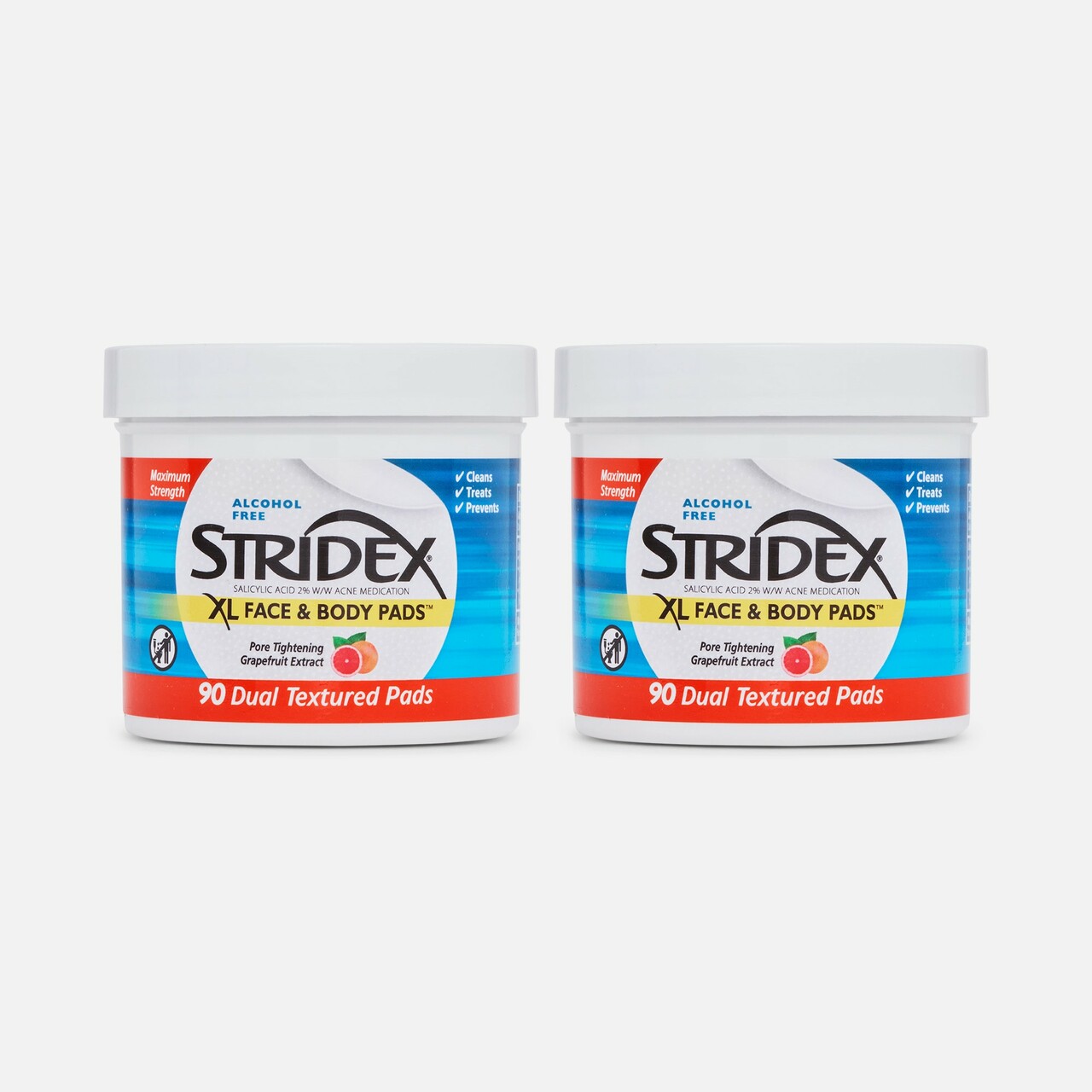 Stridex Max Strength Acne Pads - 55 Medicated Pads With 1% Salicylic Acid