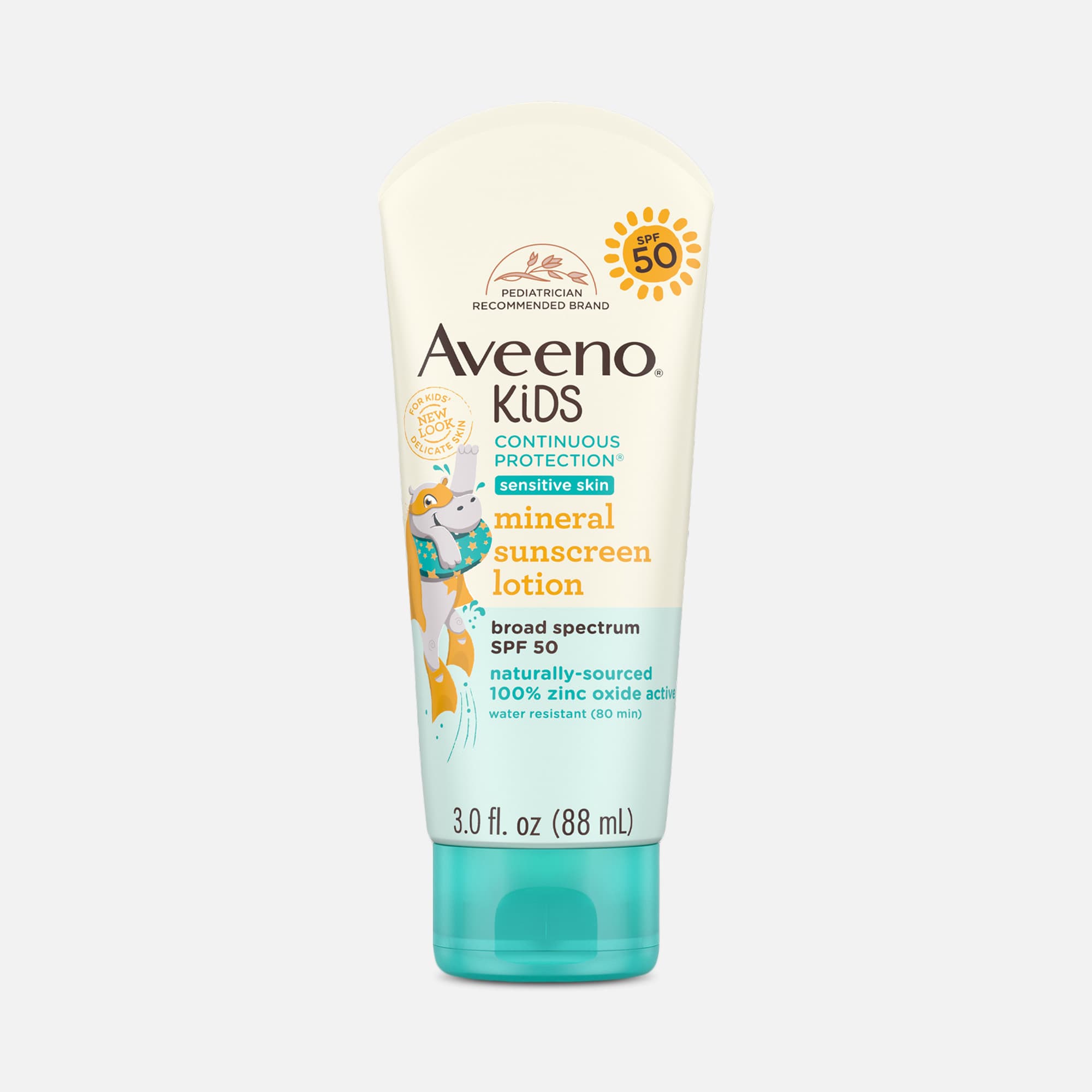 Aveeno Kids Continuous Protection Lotion, SPF 50, 3 oz.