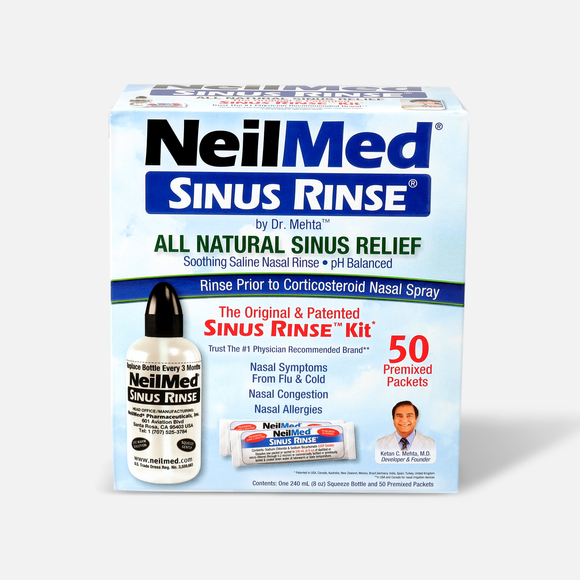 FSA Eligible  NeilMed Sinus Rinse Regular Kit, 1 kit