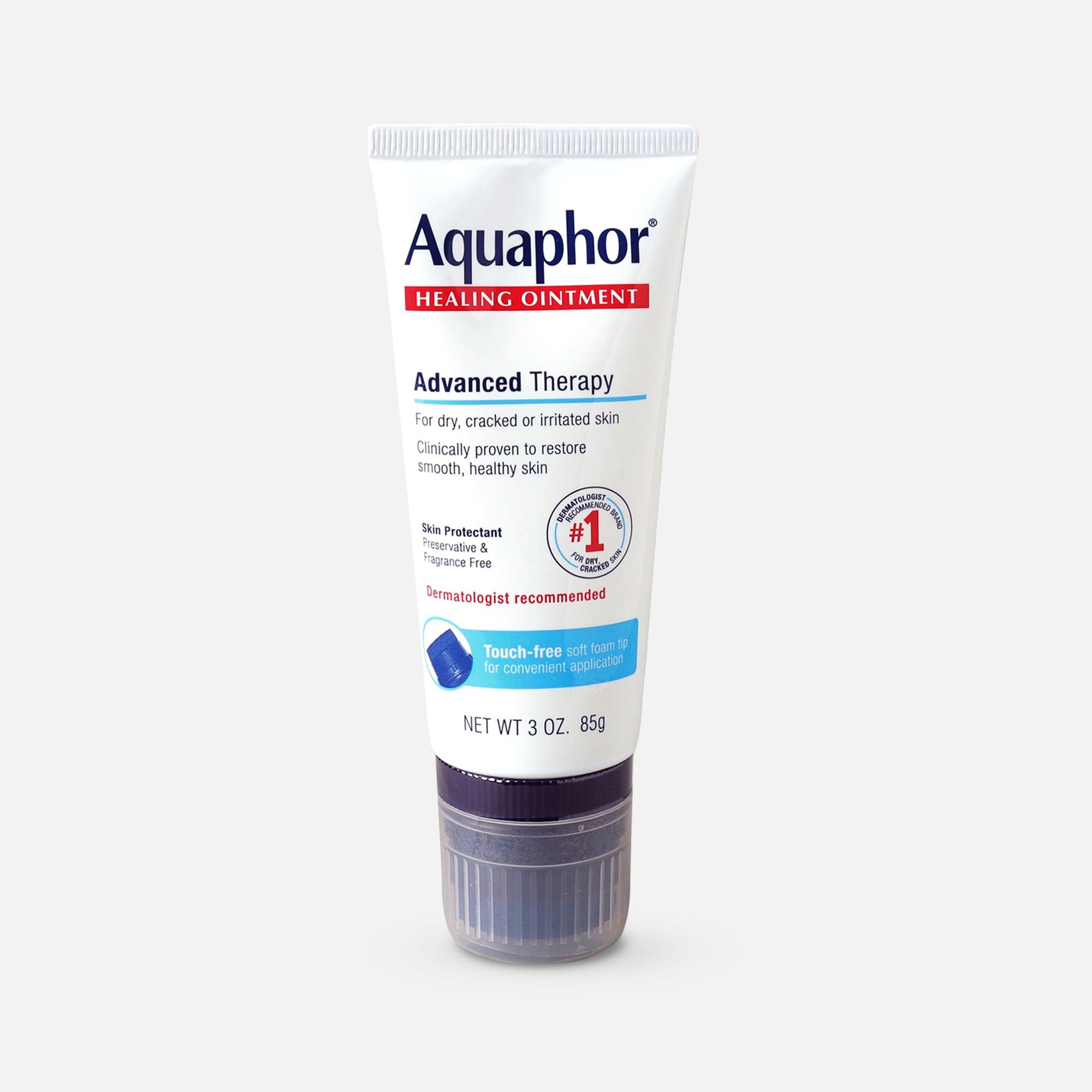 Aquaphor Healing Ointment with Touch-Free Applicator, 3 oz.