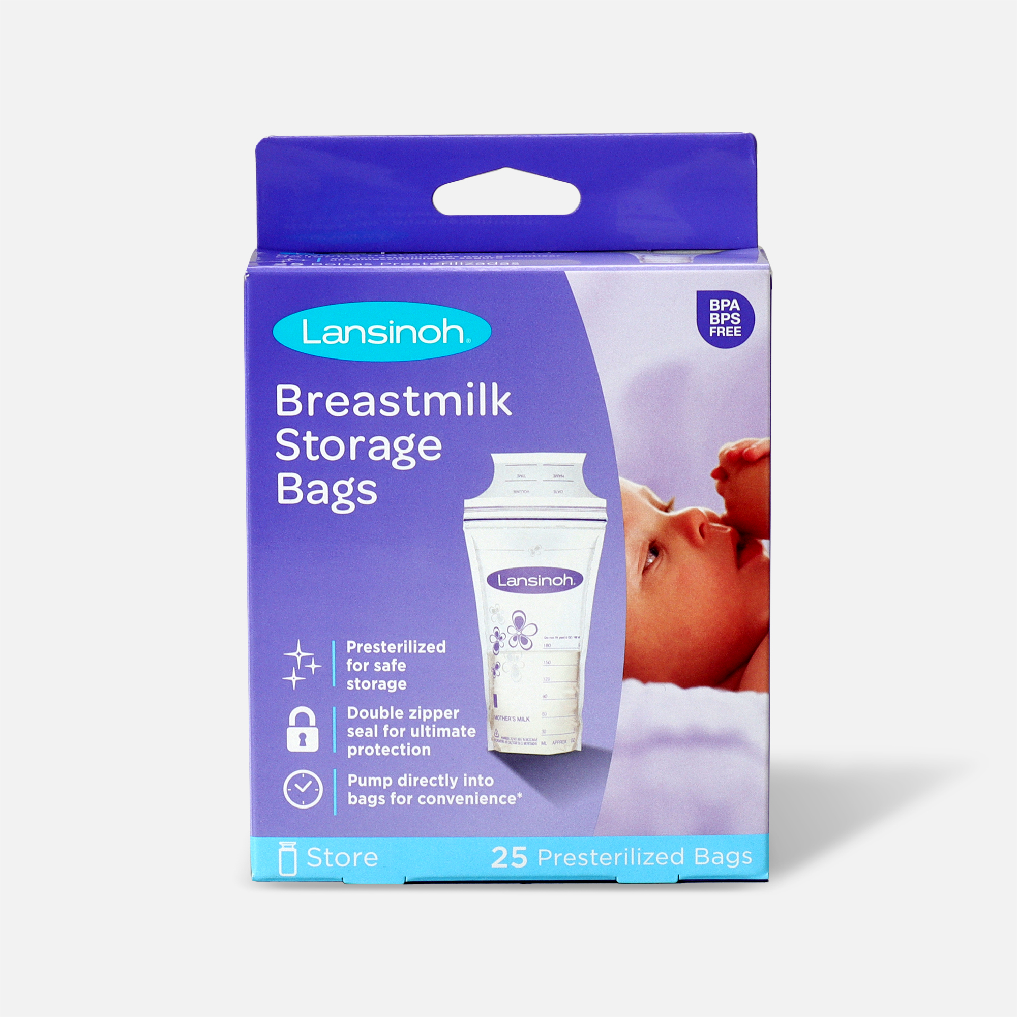 25 ct 6 pk Lansinoh Breastmilk Storage Bags