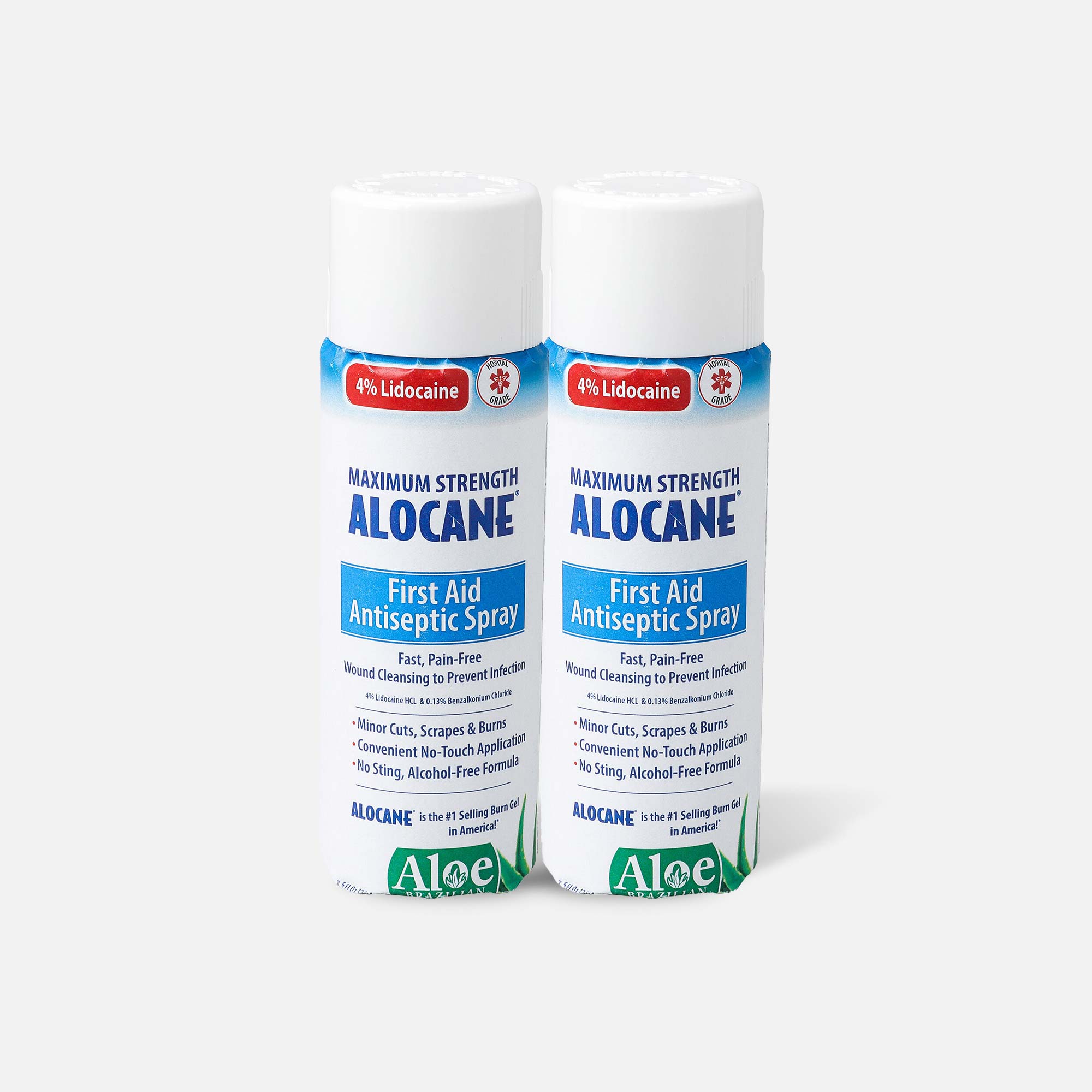 Alocane Maximum Strength First-Aid Antiseptic Spray, 3.5 oz. (2-Pack)