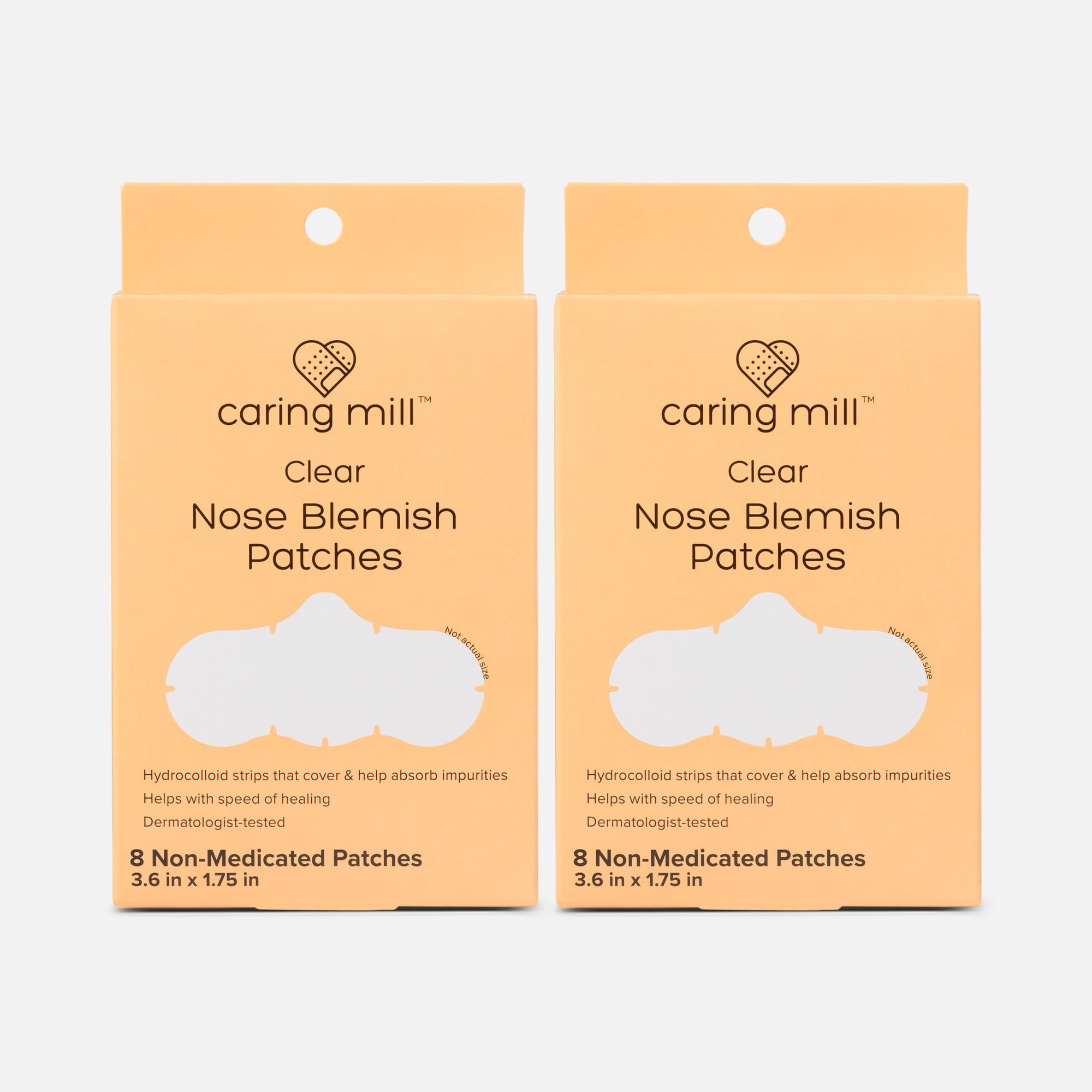 Caring Mill™ Nose Blemish & Clarifying Hydrocolloid Strips, 8 ct. (2-Pack)