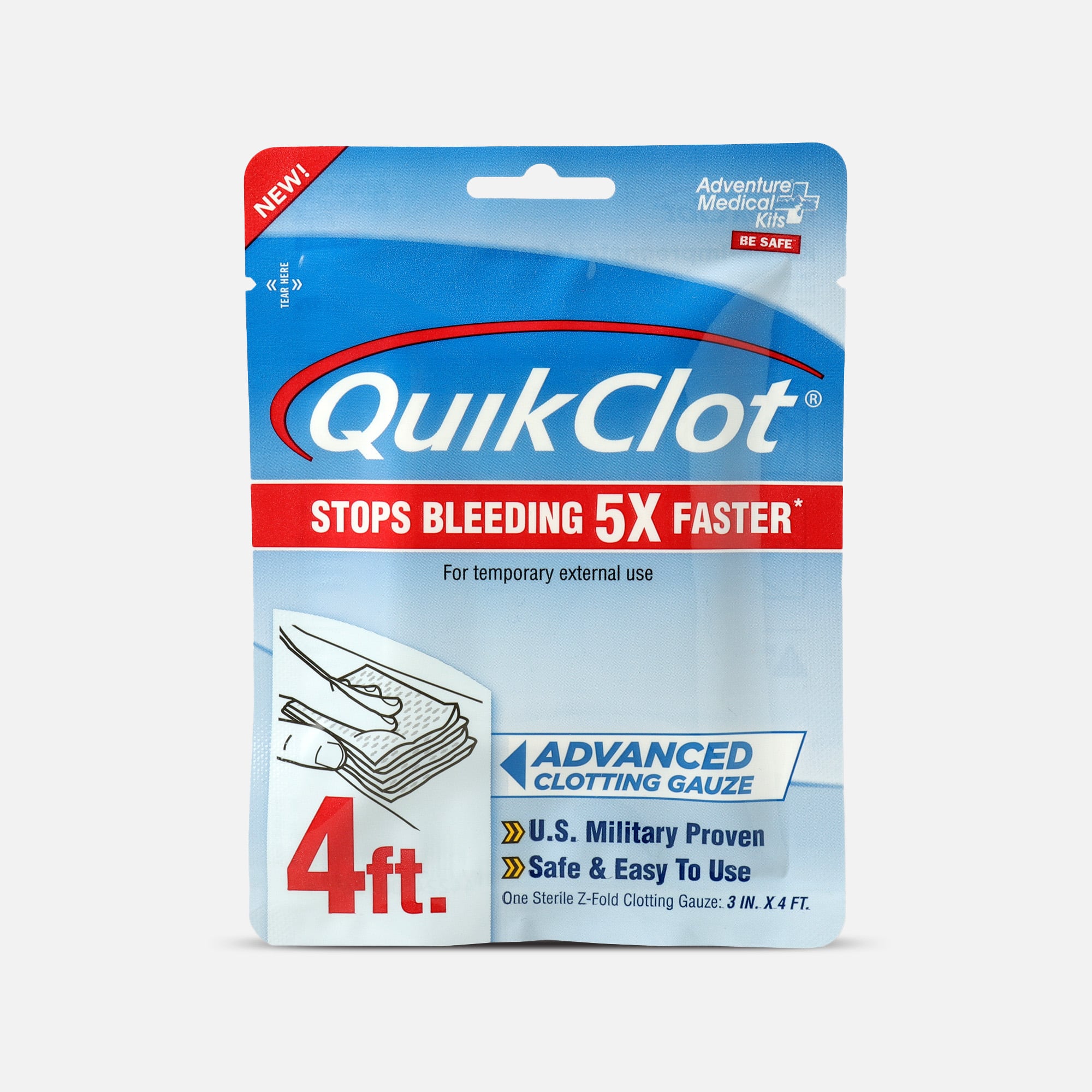 QuikClot Gauze 3" x 4'