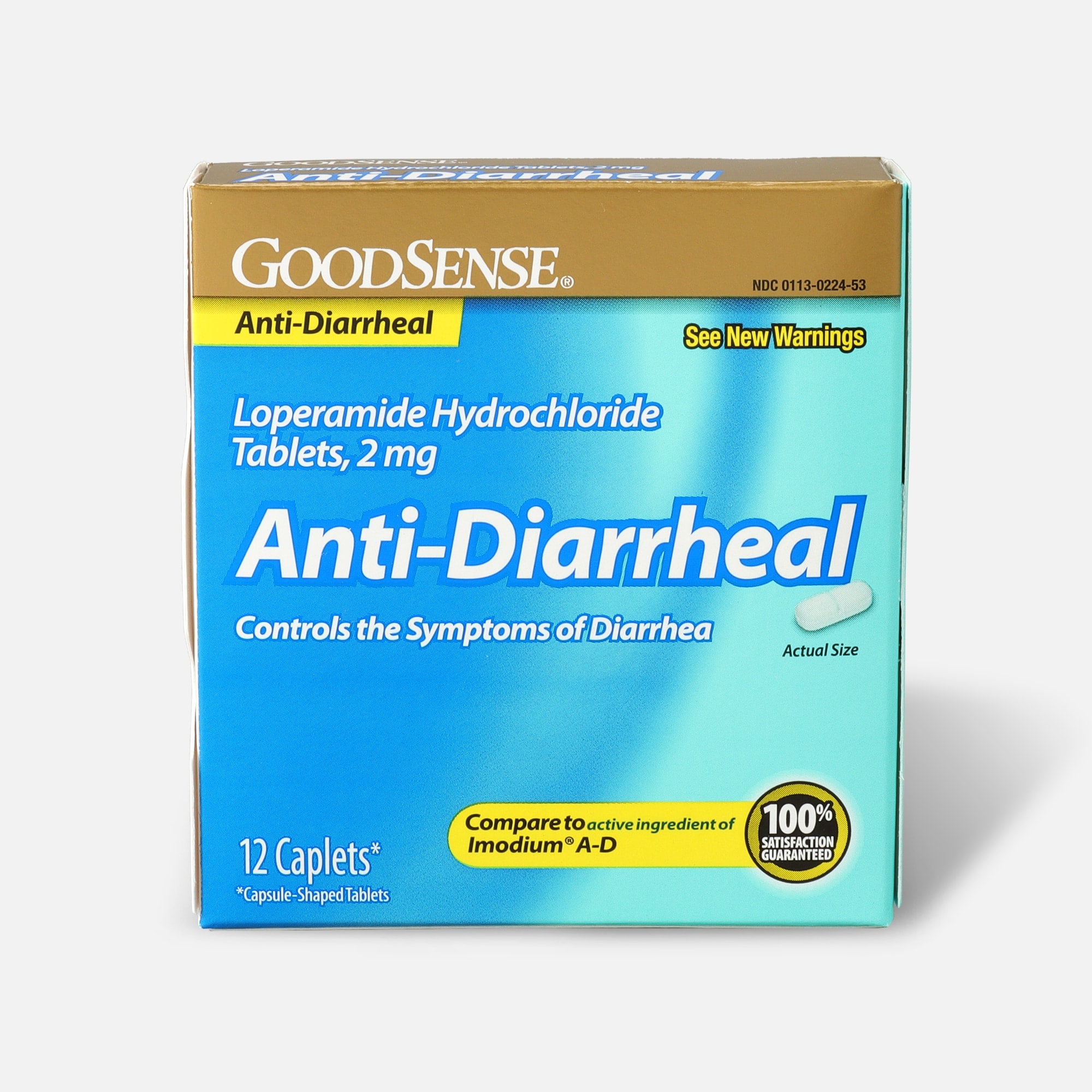 Goodsense Loperamide Hcl 2 Mg Anti Diarrheal Tablets 12 Ct