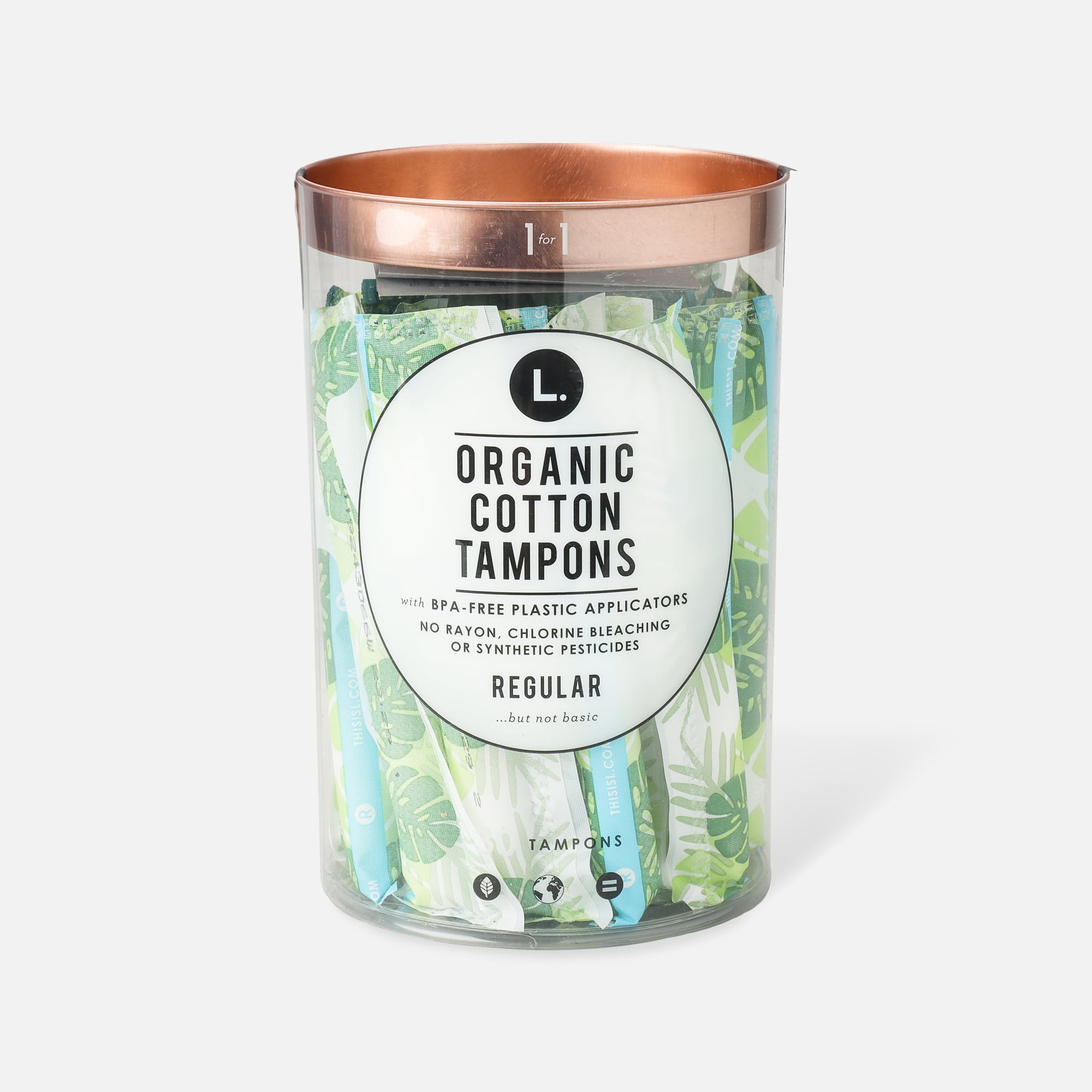 Organic Cotton Tampons with BPA-free Applicator