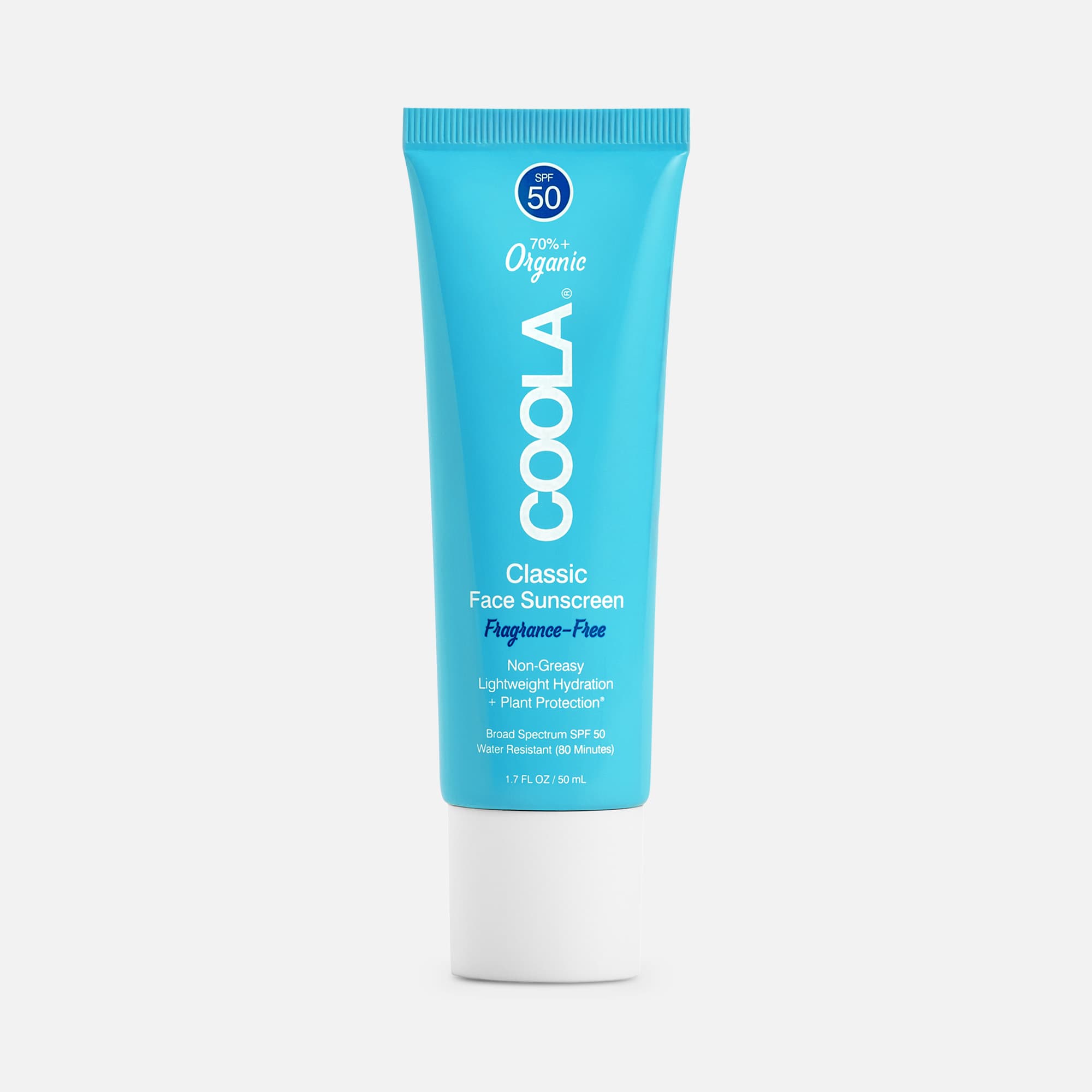 COOLA Classic Face Organic Sunscreen Lotion SPF 50, Fragrance-Free, 1.7 oz.