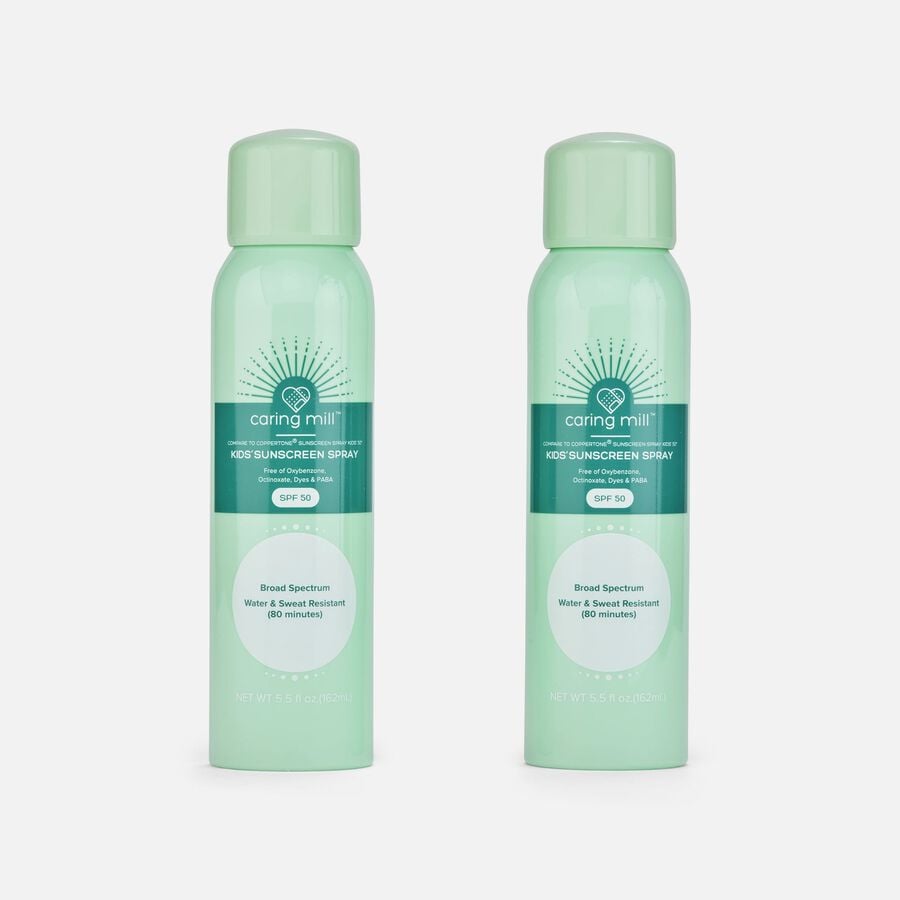 Caring Mill™ Children's Sunscreen Spray 50 SPF, 5.5 fl oz. - Twin Pack