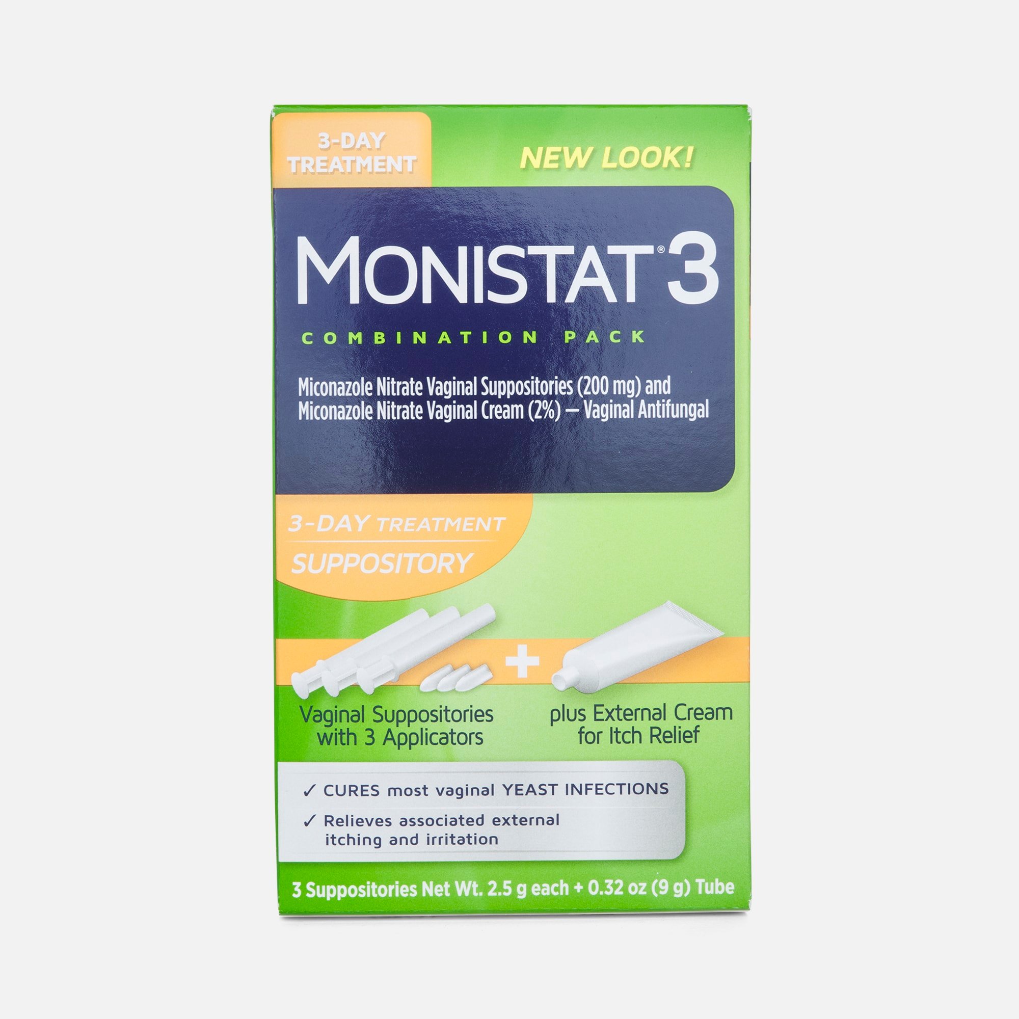Monistat 3, Cure and Itch Relief Suppositories
