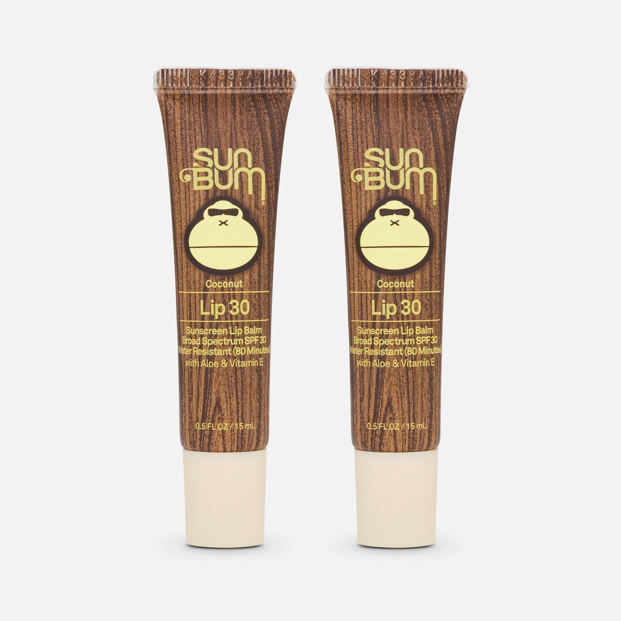 Sun Bum Moisturizing SPF 30 Sunscreen Lip Balm, 0.5 oz.  (2-Pack)