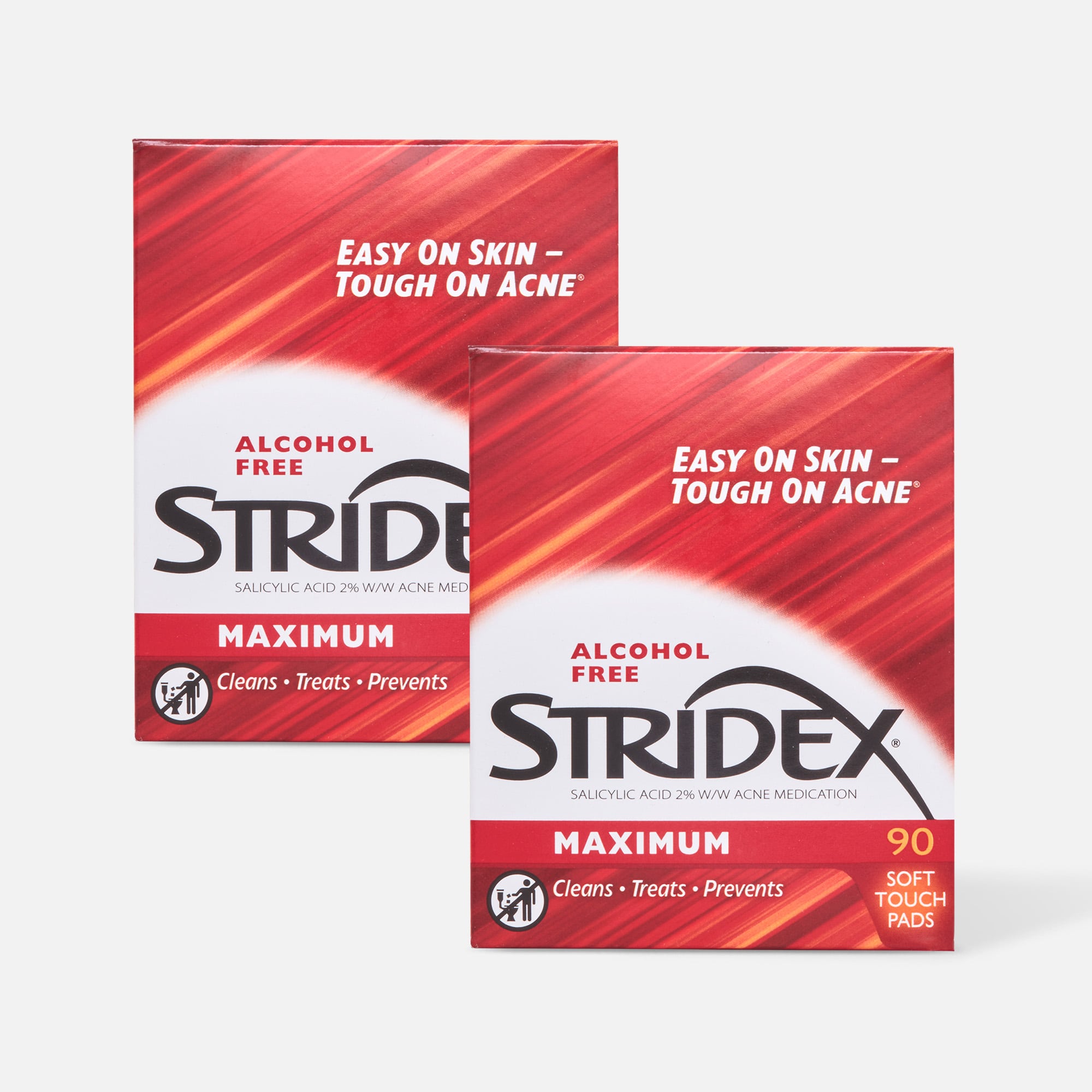 Stridex Medicated Pads Maximum, 90 ct. (2-Pack)