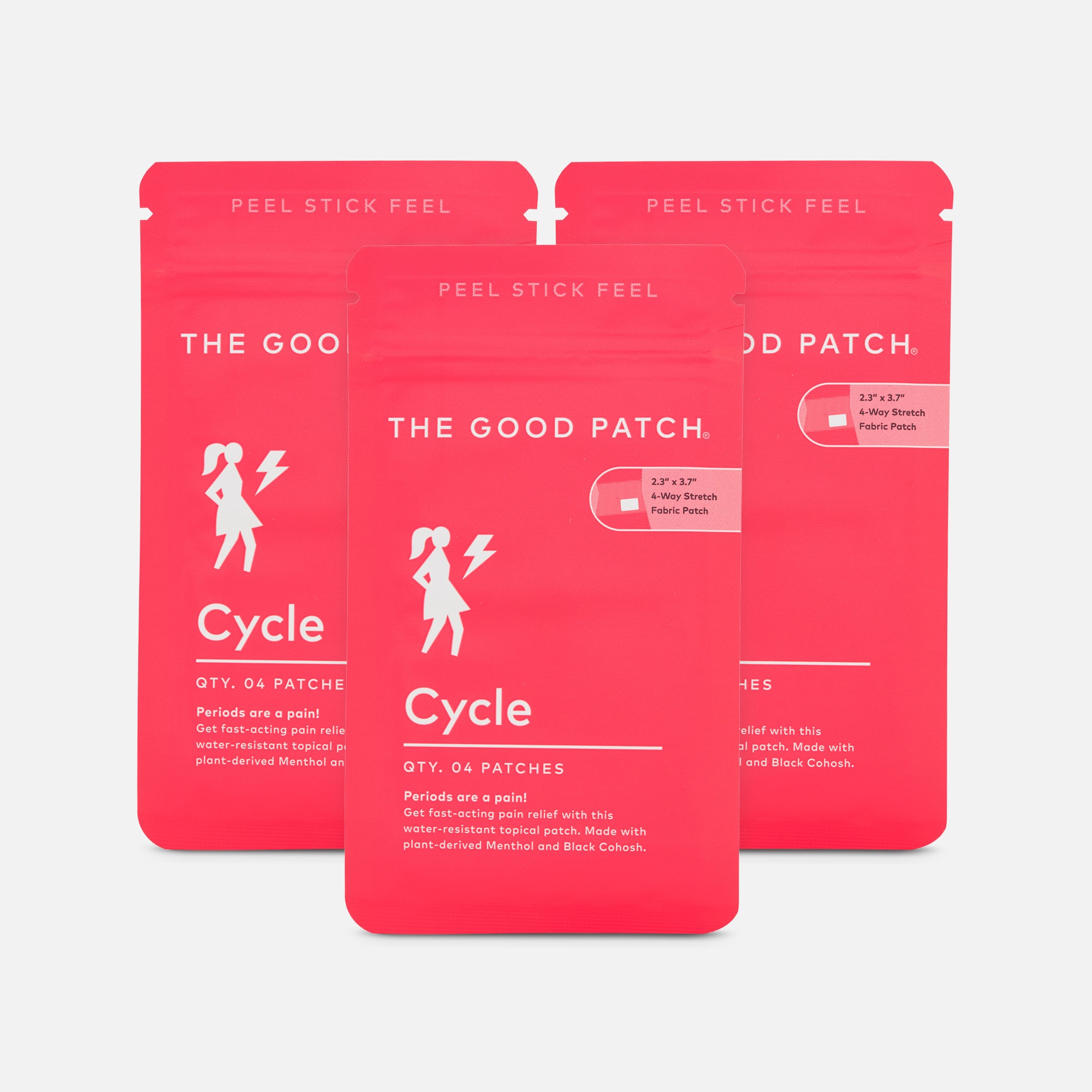 The Good Patch® Cycle - Pain Patch,  4 ct.  (3-Pack)