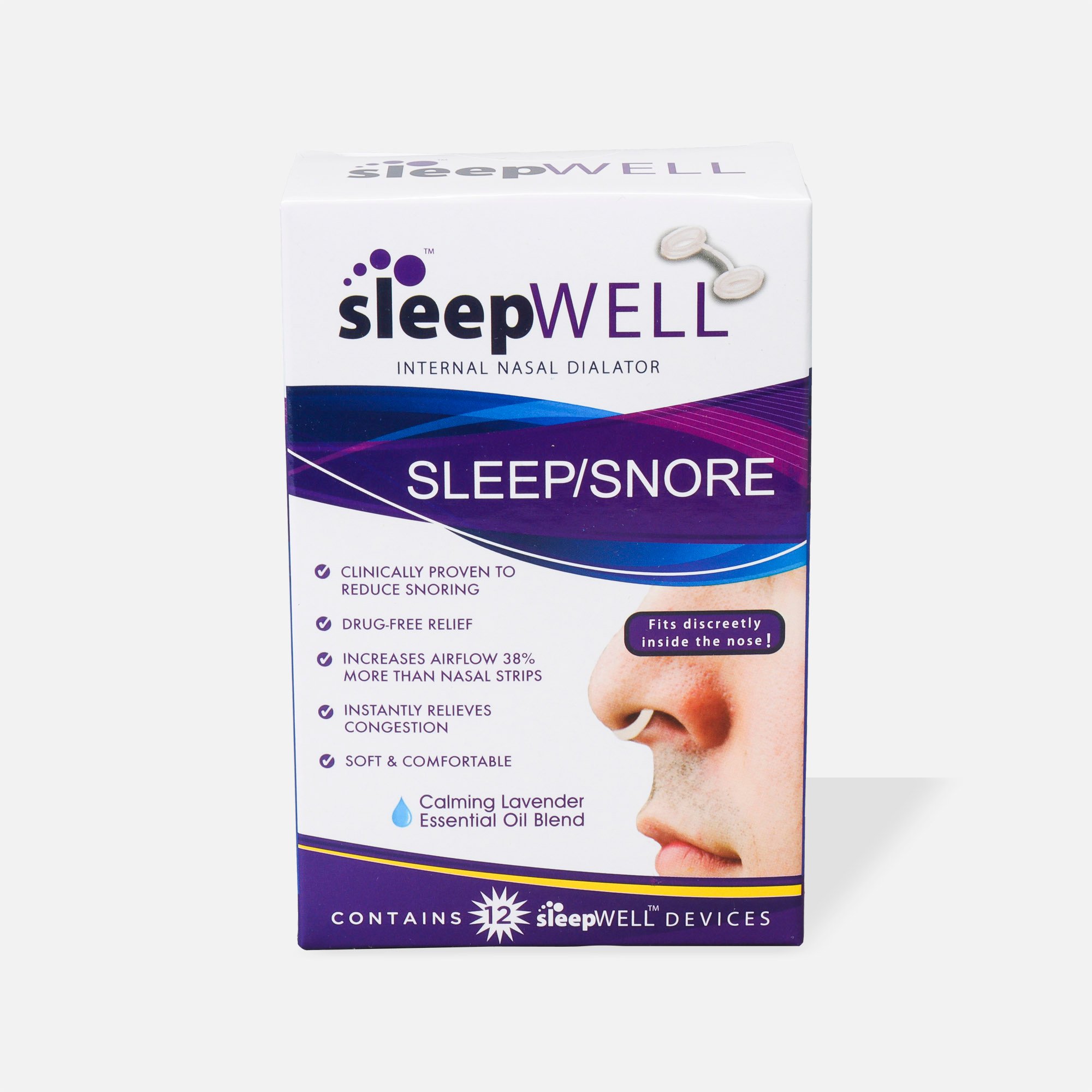 Sleep Well Internal Nasal Dialator, 12 ct.