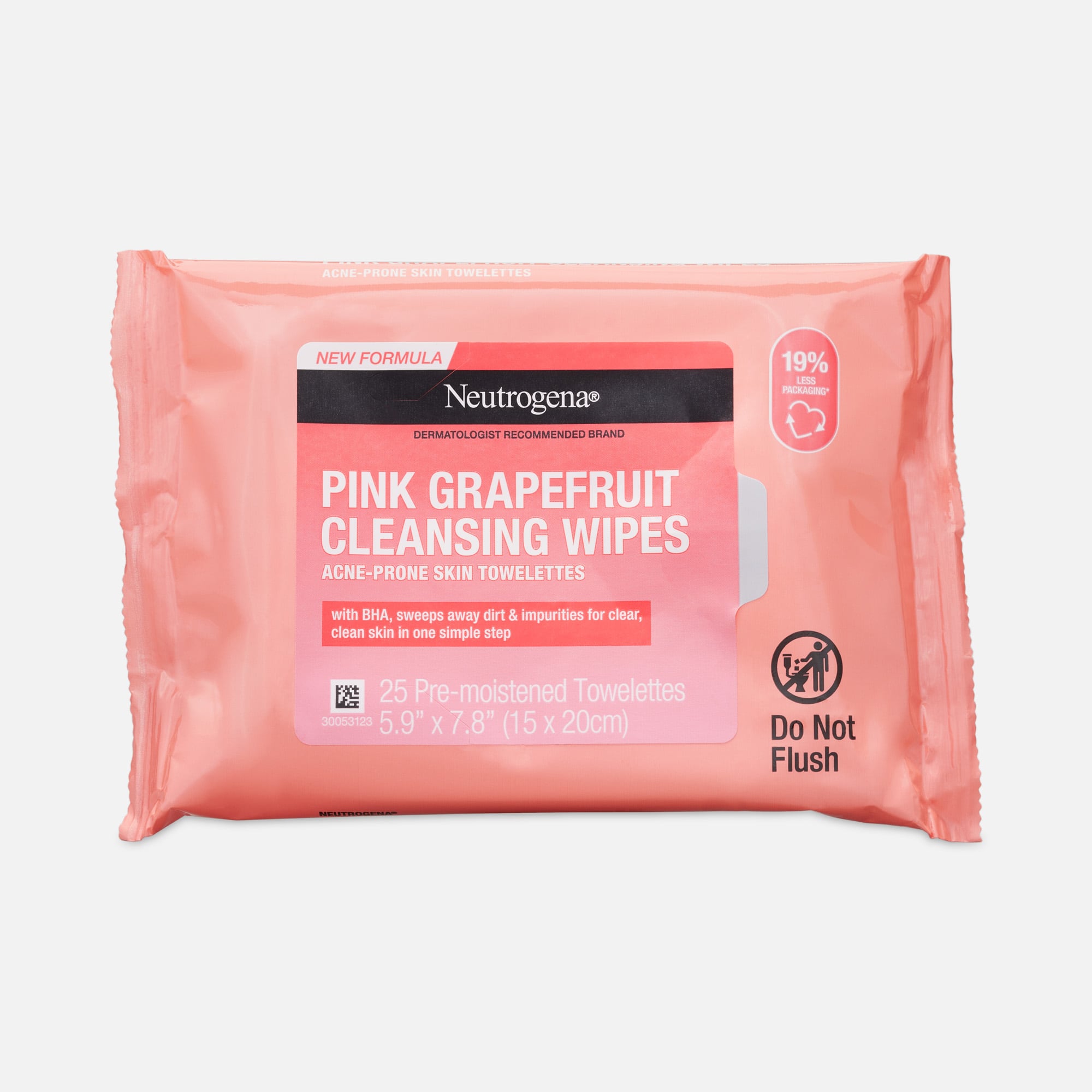 Neutrogena Pink Grapefruit Cleansing Wipes, 25 ct.