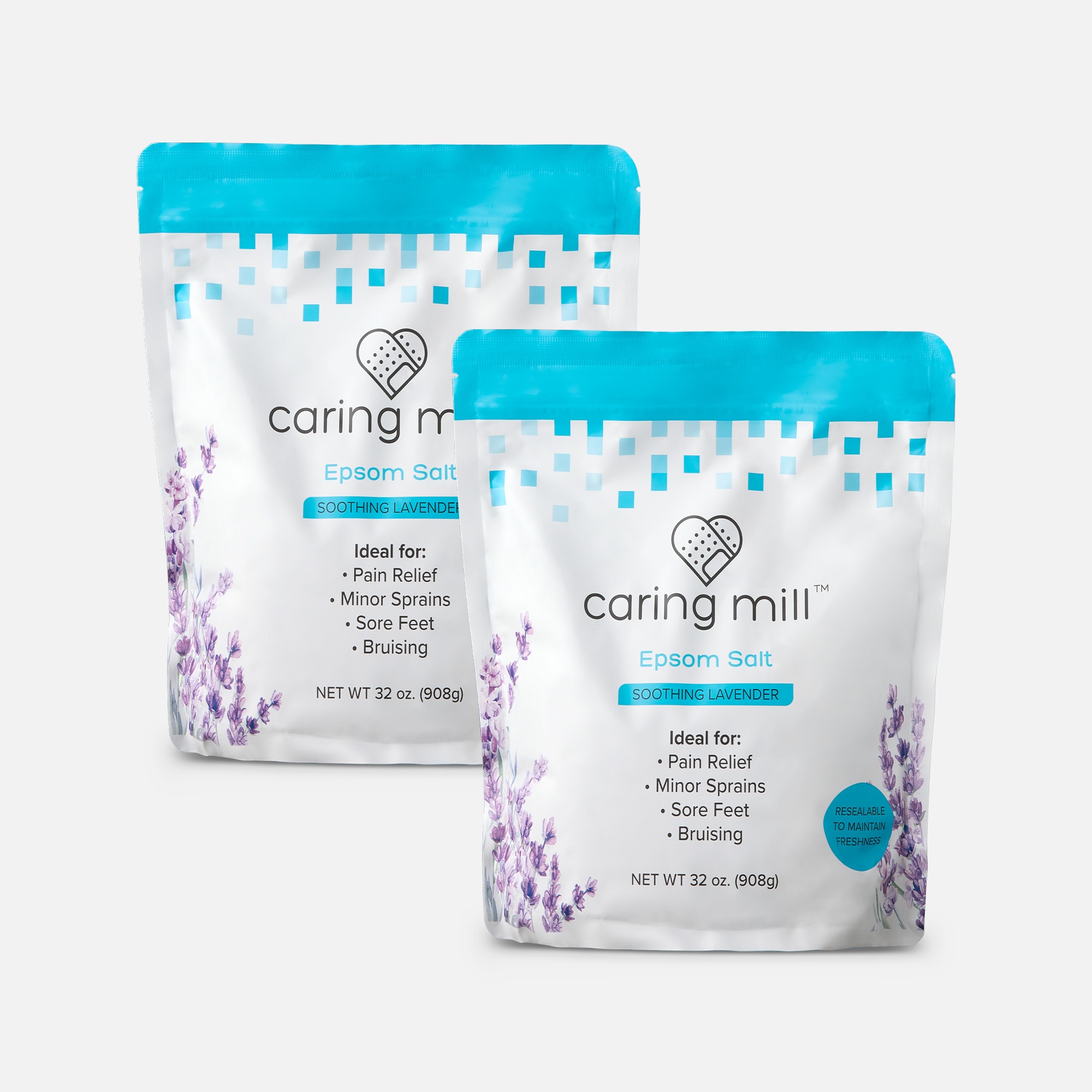 Caring Mill™ Lavender Scented Epsom Salt, 2lb (2-Pack)