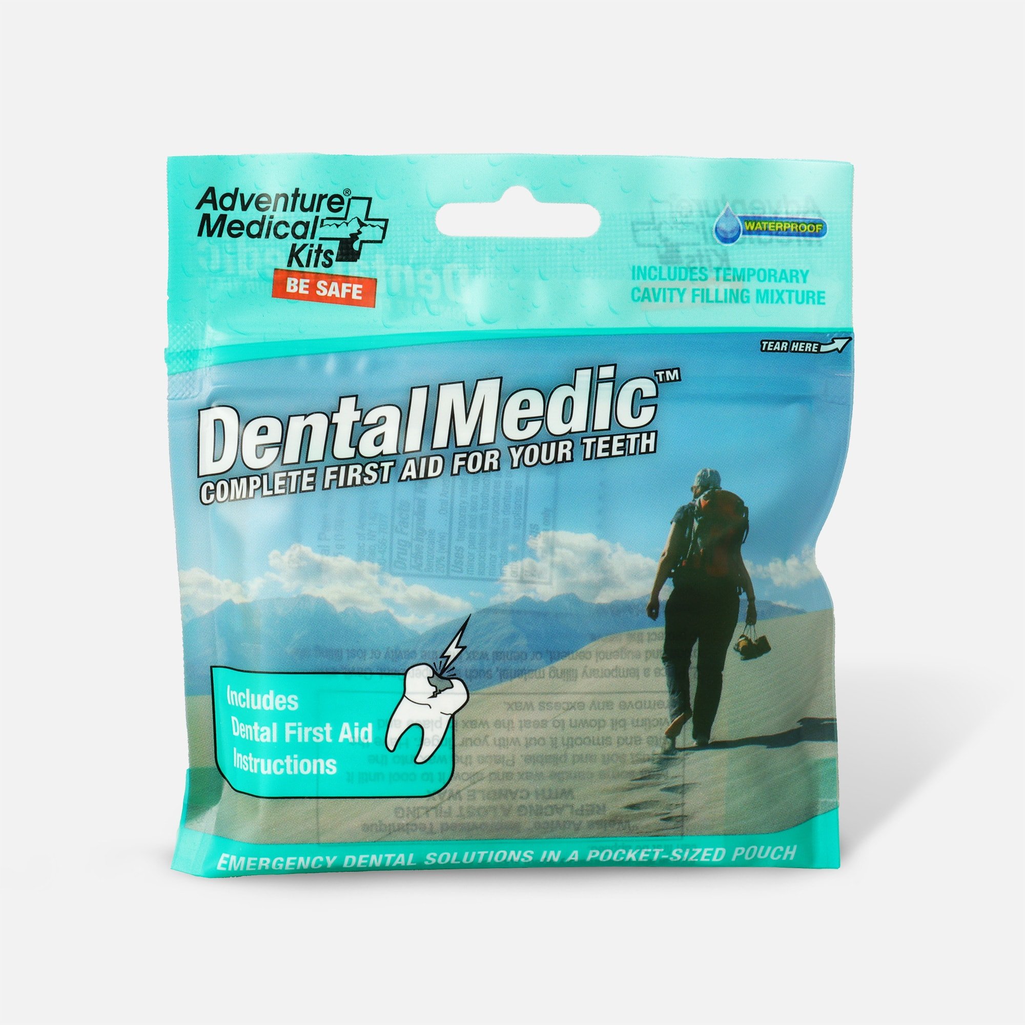 Adventure Medical Dental Medic Travel First Aid Kit with Cavity-Filler, 22 pc.