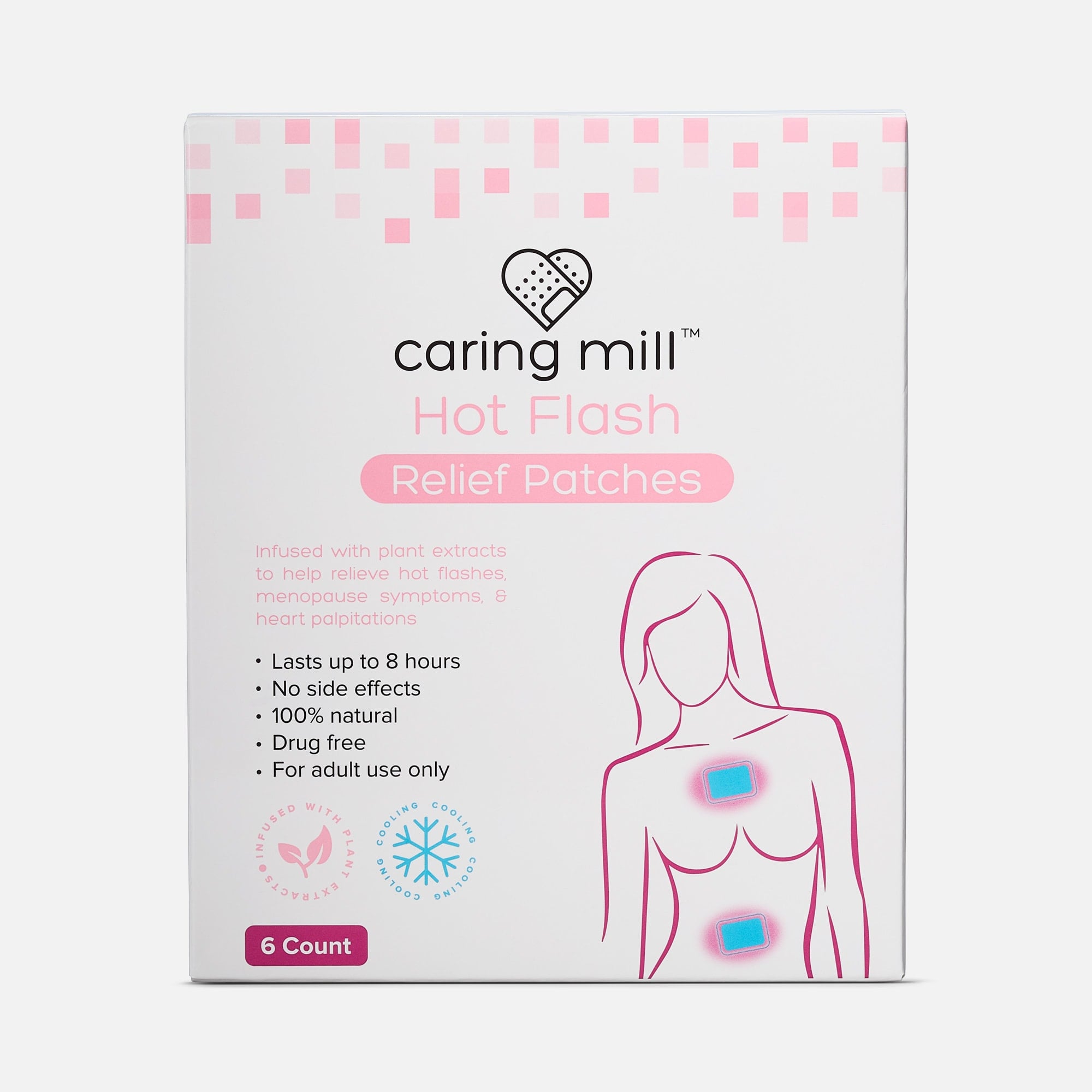 Caring Mill™ Hot Flash Relief Patch, 6 ct.