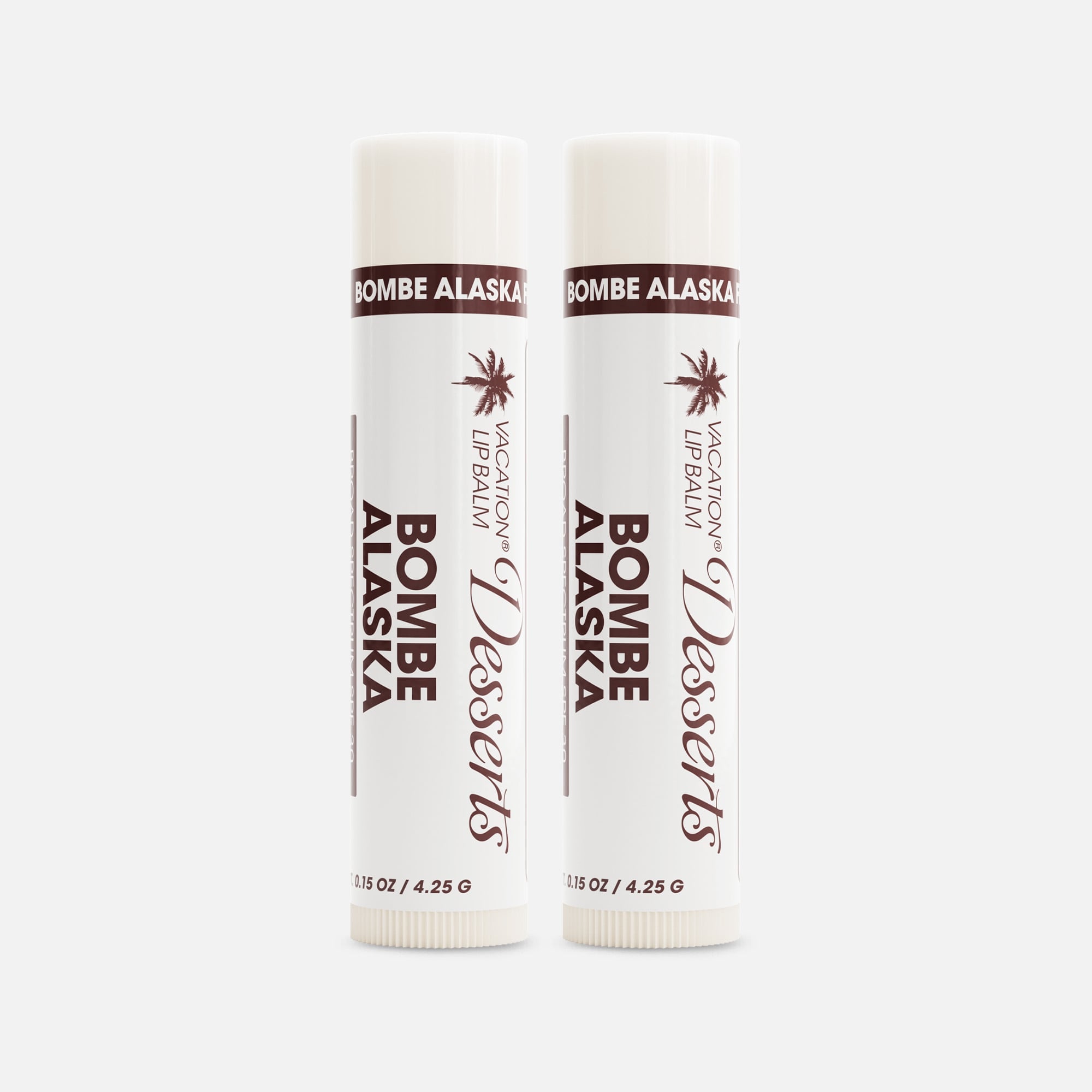 Vacation Bombe Alaska Lip Balm Sunscreen, SPF 30, 0.15 oz. (2-Pack)