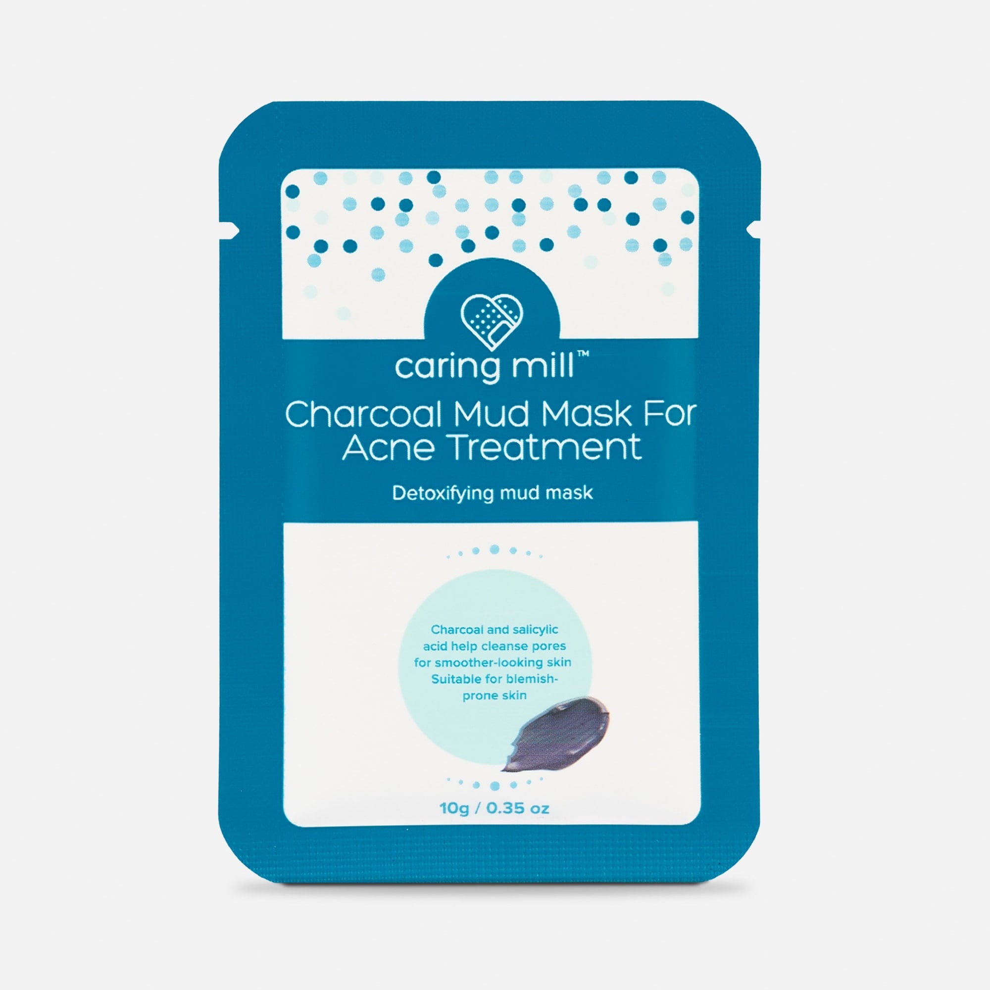 Caring Mill™ Charcoal Mud Mask for Acne Treatment, 5 pack