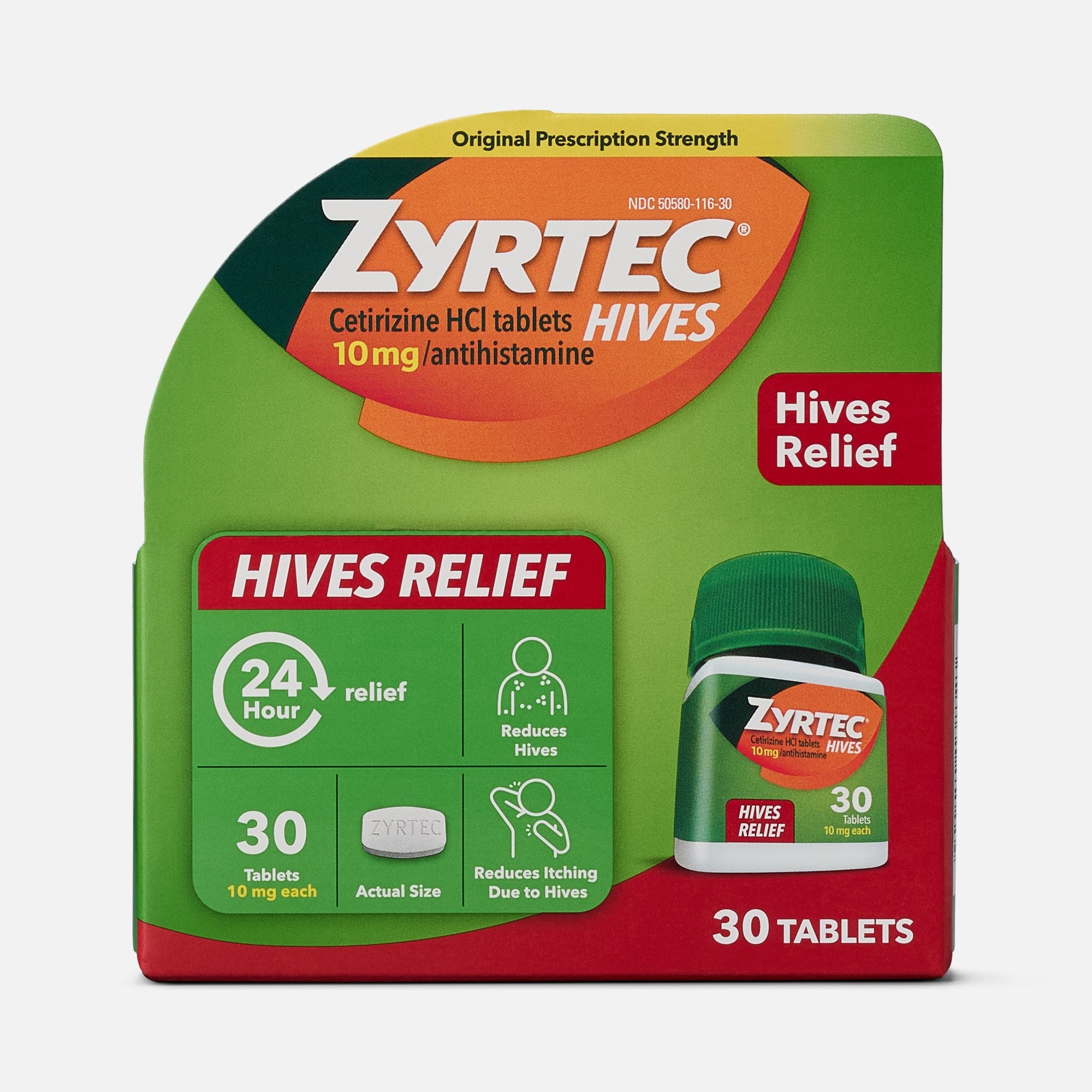 Zyrtec Hives Itch Relief 10 MG Tablets, 30 ct.