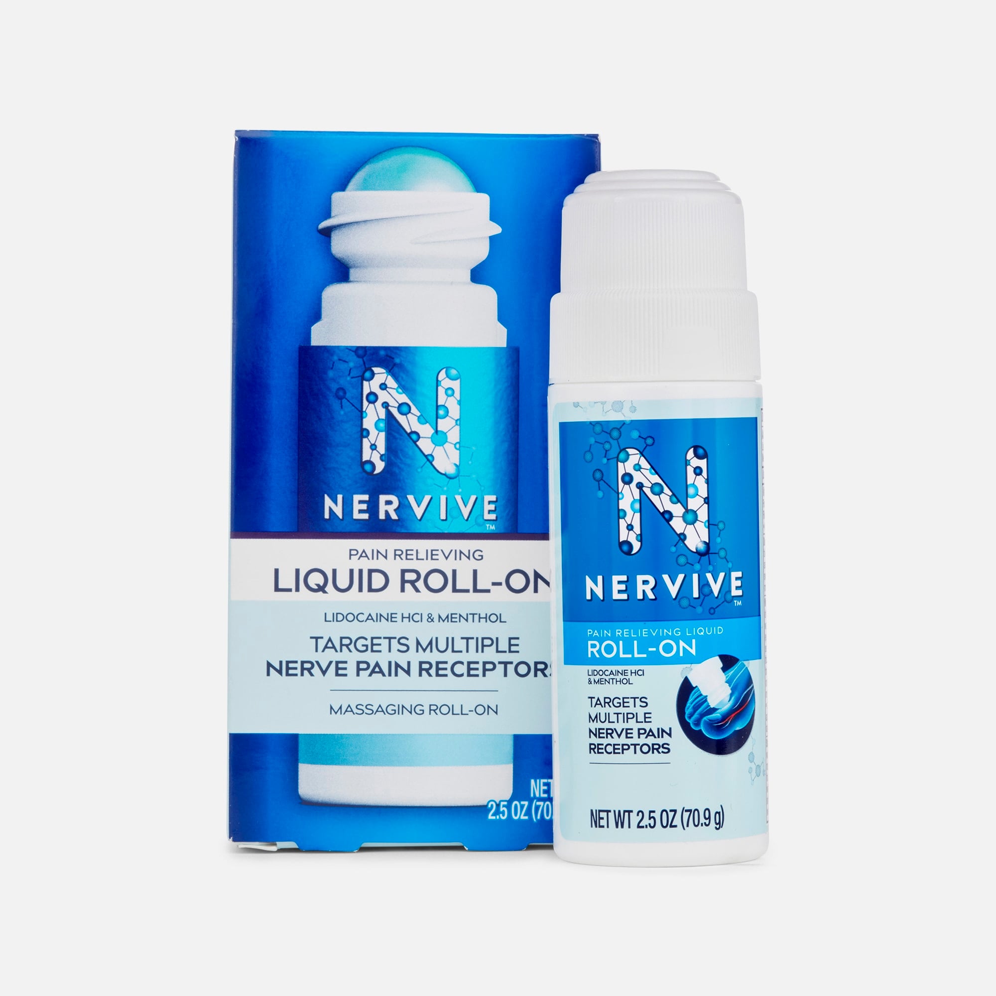 Nervive Pain Relieving Liquid Roll-On, 2.5 oz.