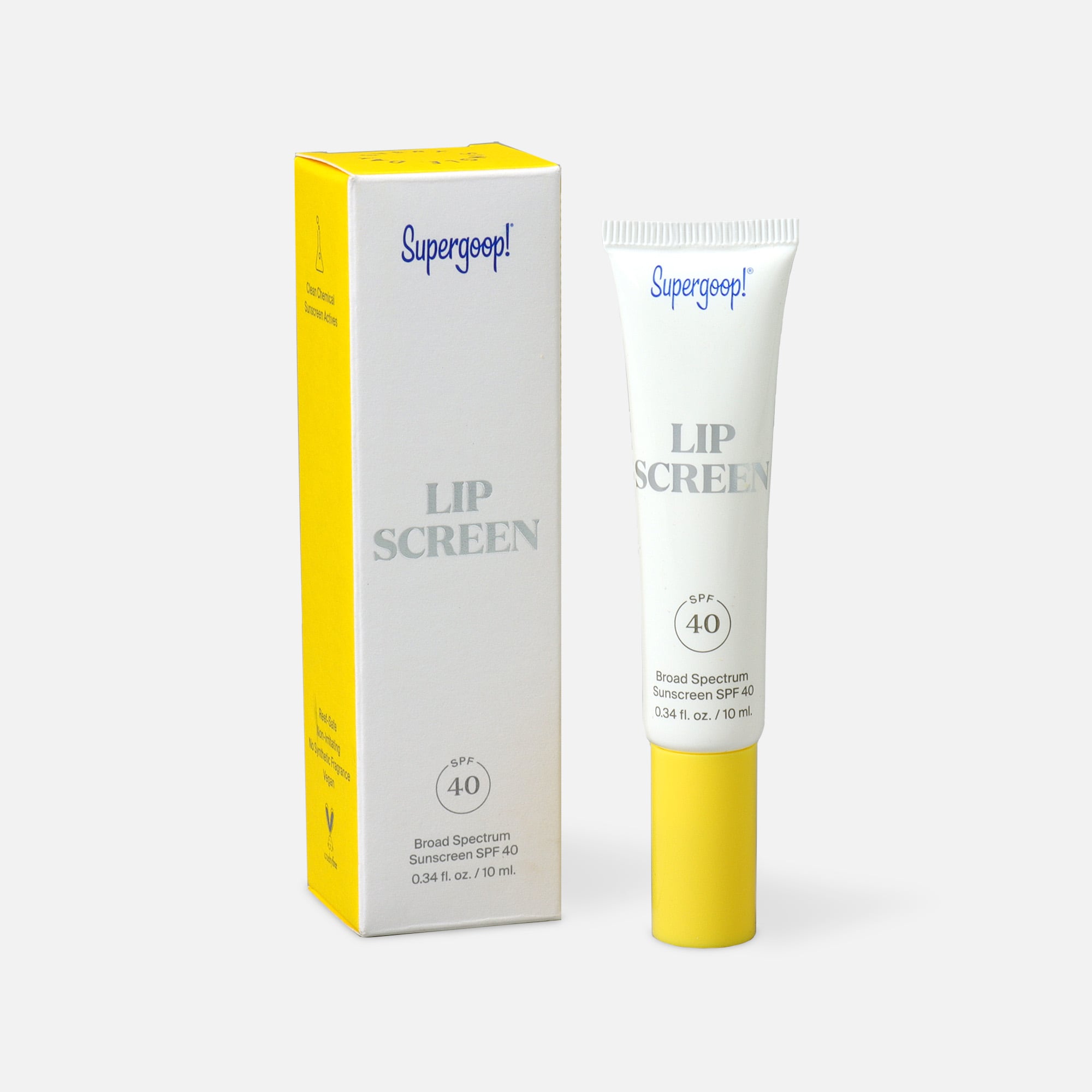 Supergoop! Lipscreen SPF 40, .34 fl oz.