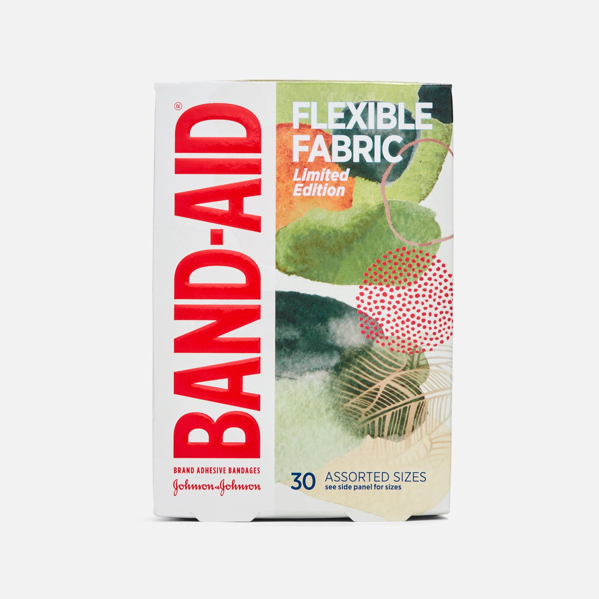 BAND-AID® Decorated Flexible Fabric Assorted 30 ct., Wildflower