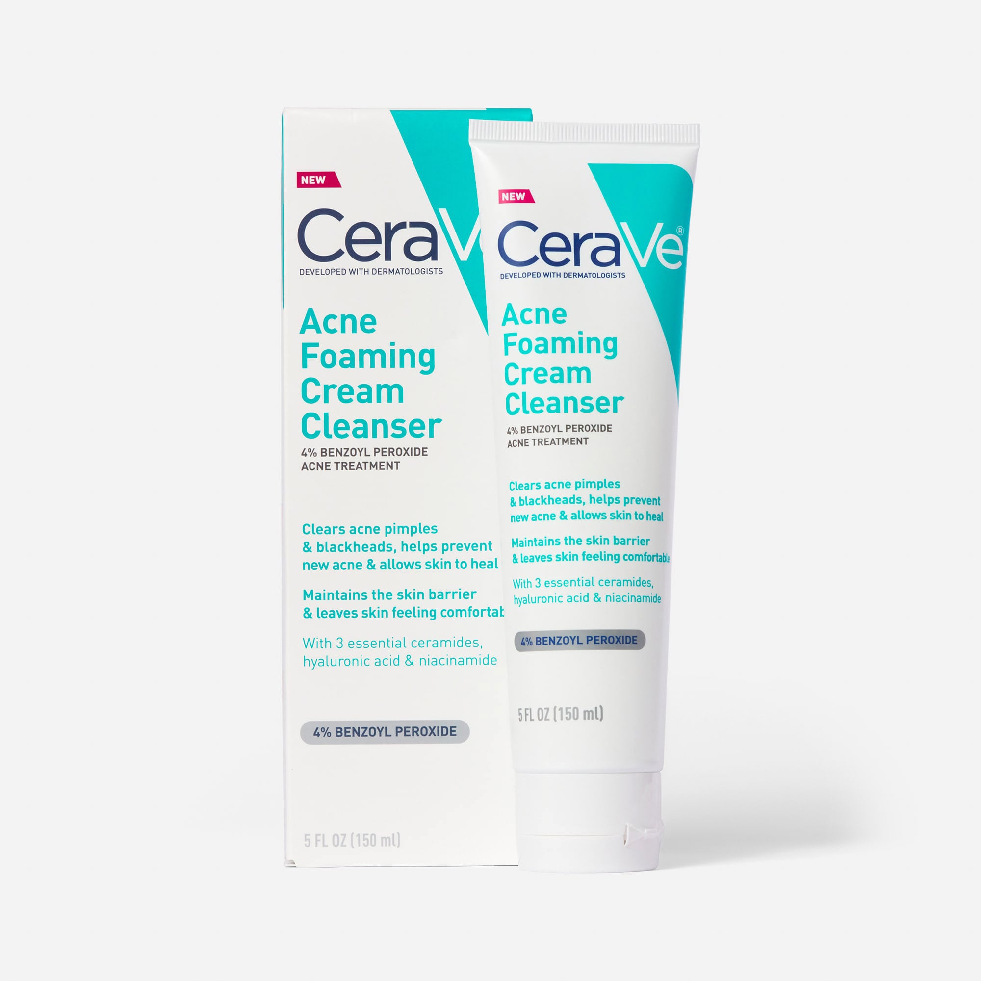 FSA Eligible  CeraVe Acne Foaming Cream Cleanser, 5 oz.