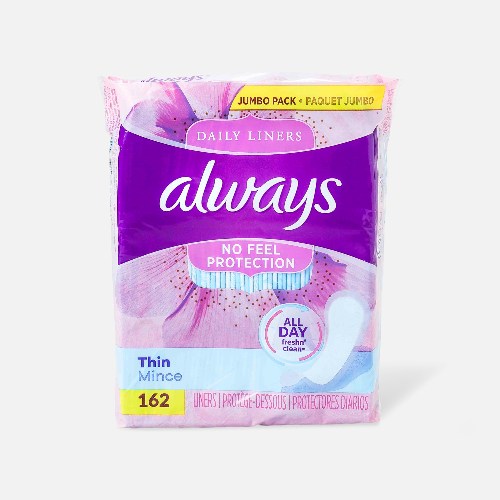 Thin Liners, Regular Absorbency Panty Liners