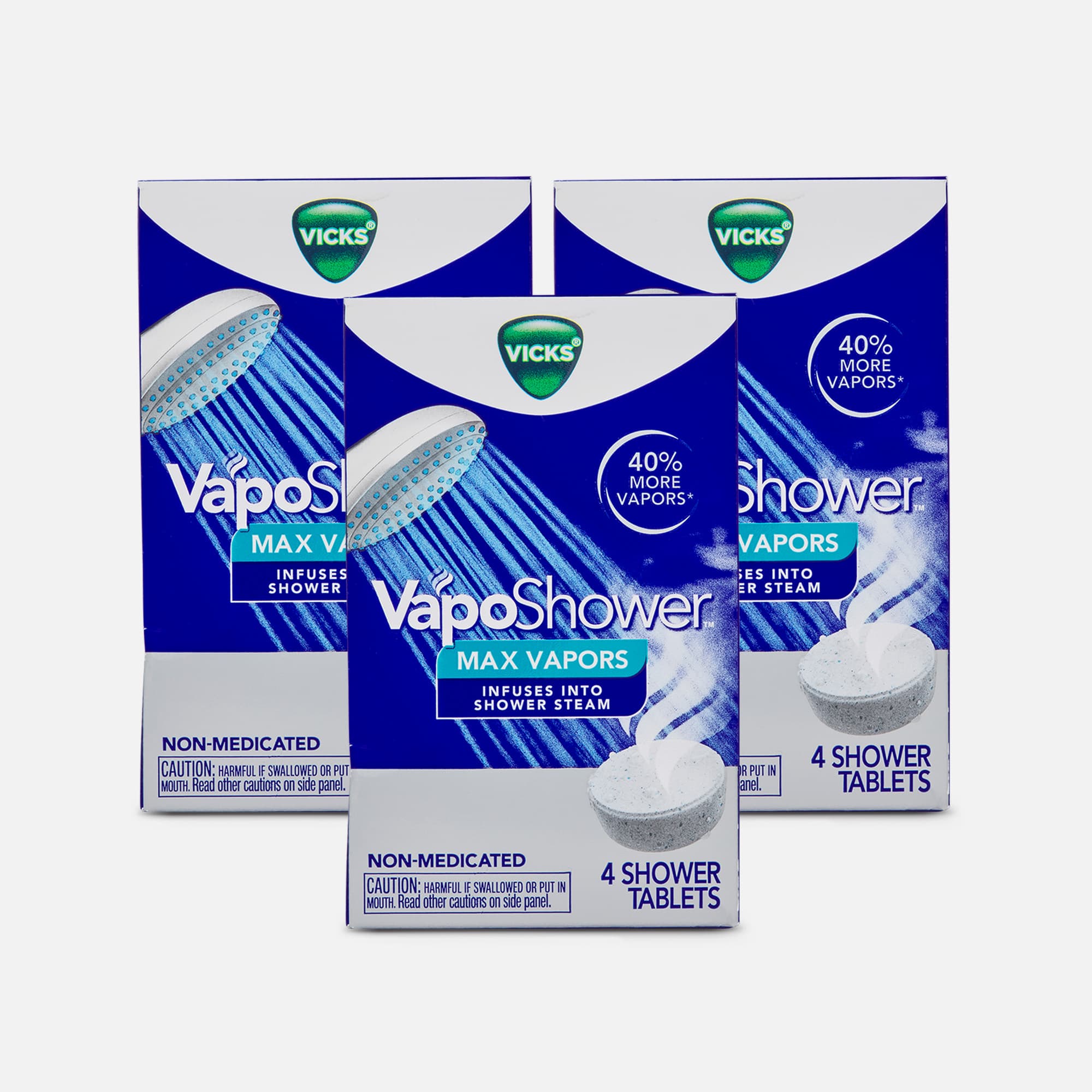 Vicks VapoShower Max Vapors Shower Tablets, 4 ct. (3-Pack)
