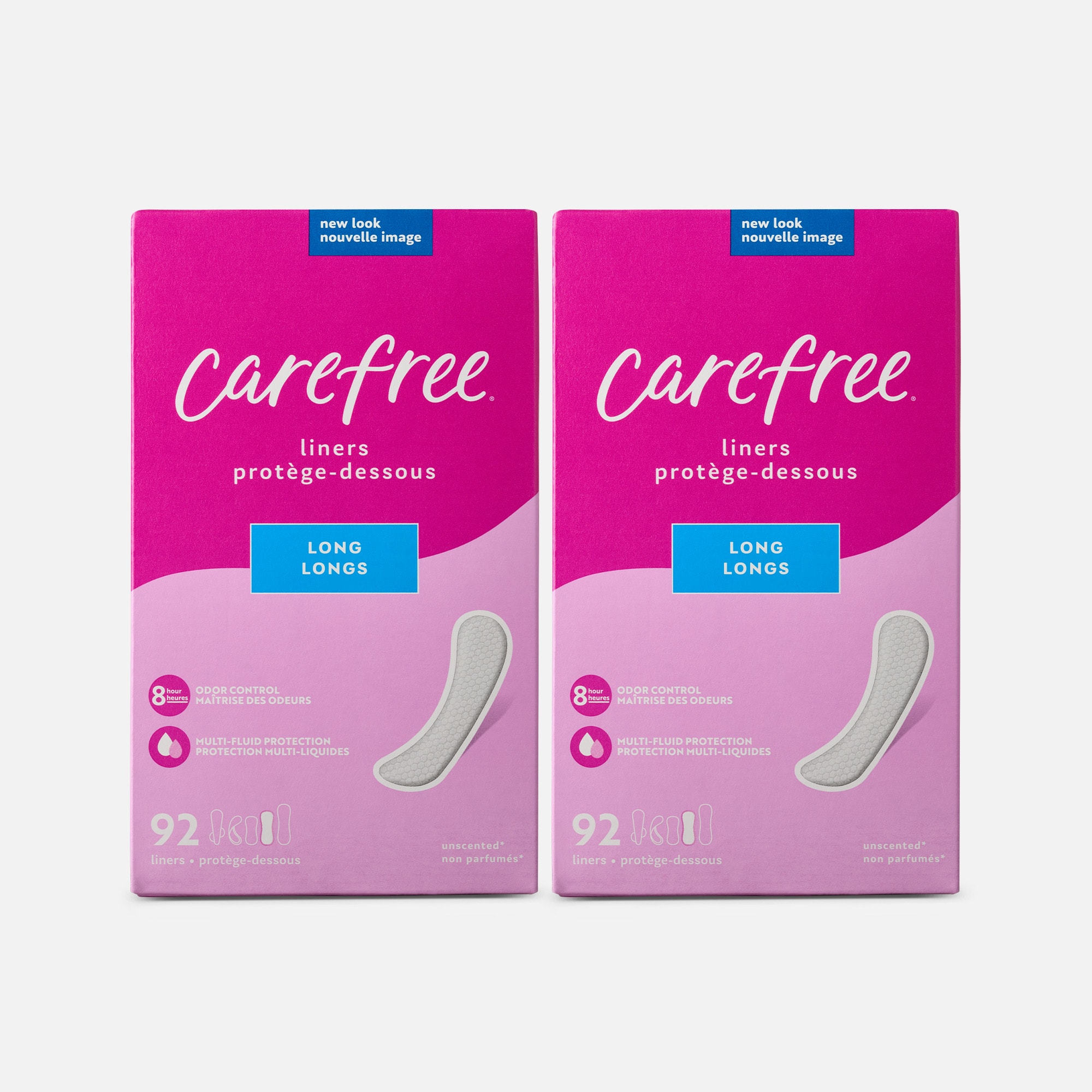 Always Dailies Protect Panty Liners Long 48 Units, 0% Fragrance