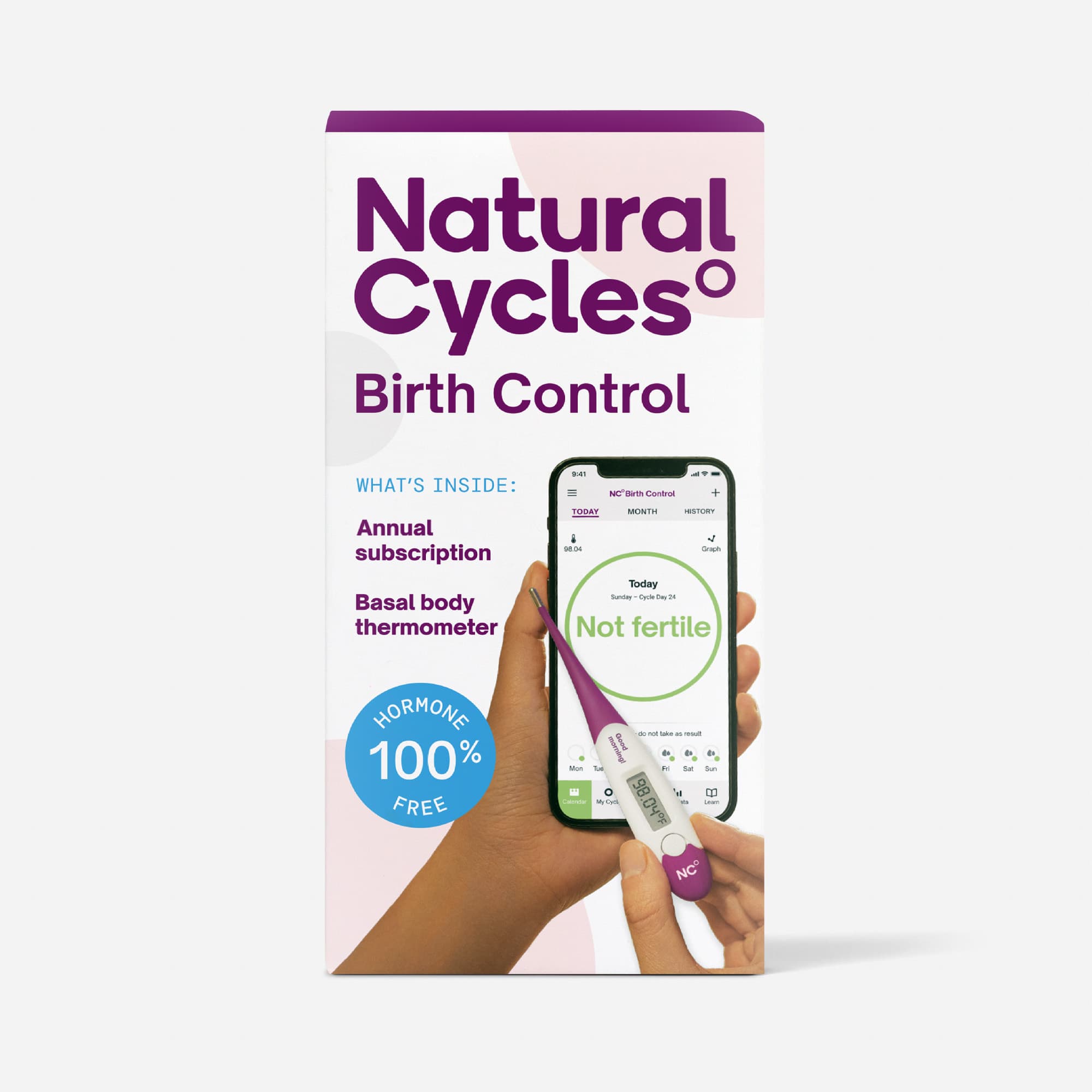 FSA Eligible Natural Cycles 12 Month Birth Control with Basal Body