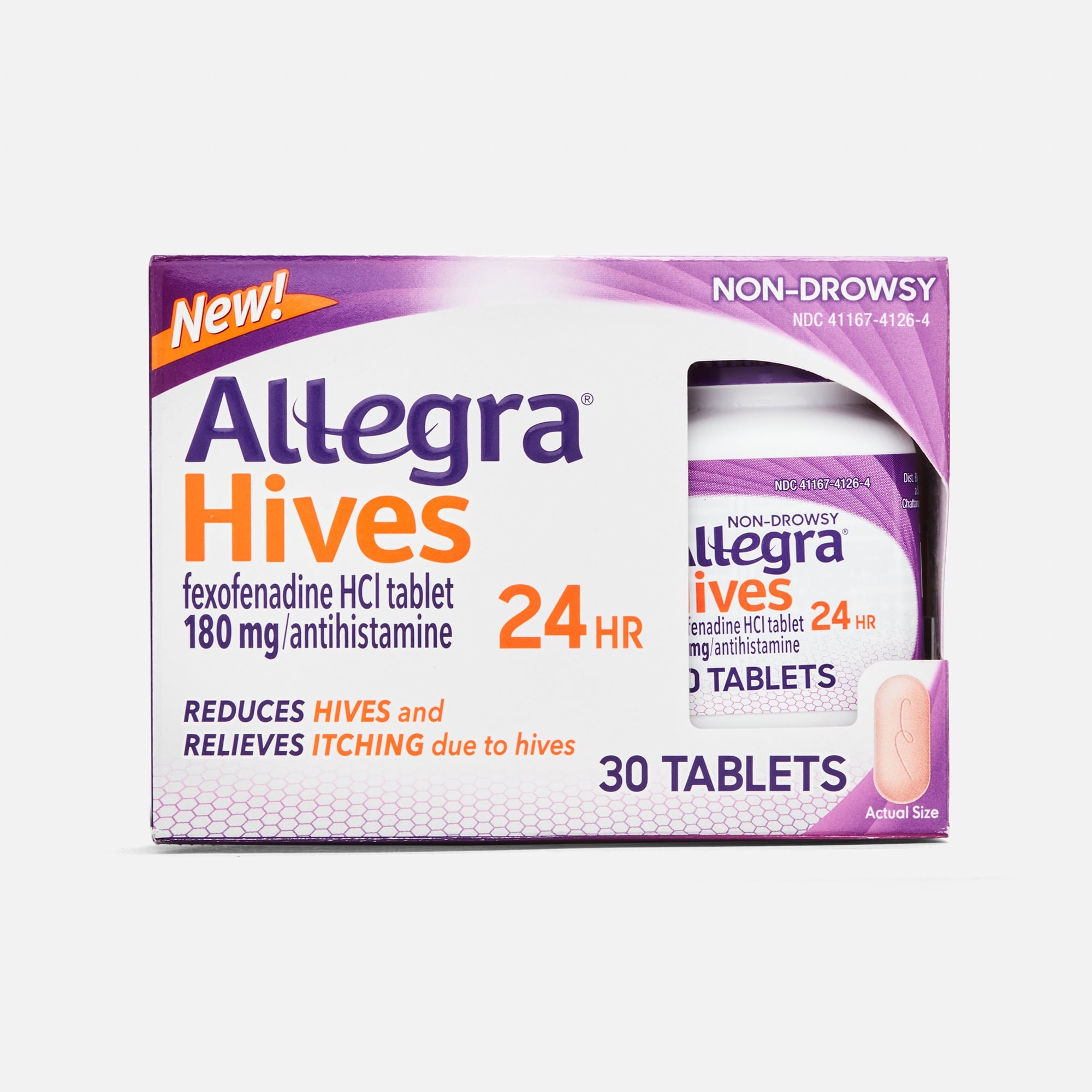 Allegra Hives 24 Hour, Non-Drowsy Tablets, 30 ct.