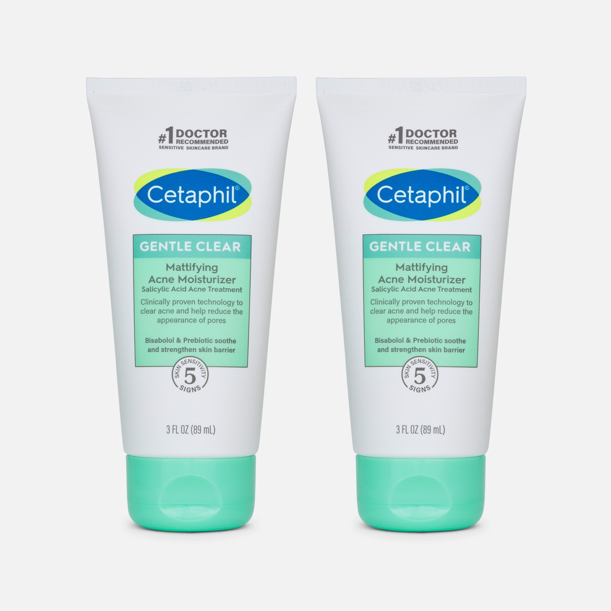 Cetaphil Gentle Clear Mattifying Acne Moisturizer,  3 oz. (2-Pack)