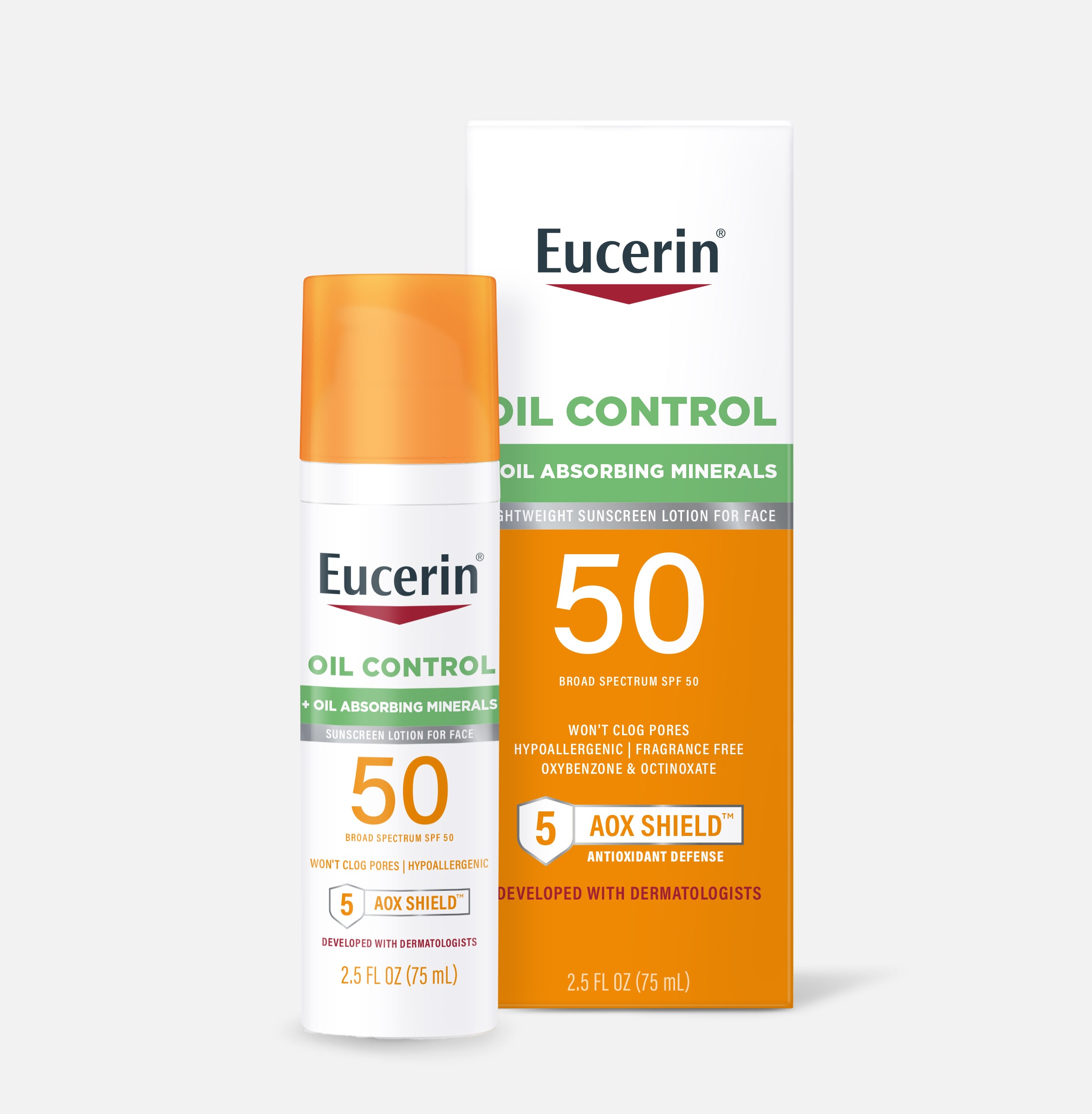 Eucerin Sun Oil Control Face Lotion - SPF 50, 75 ml