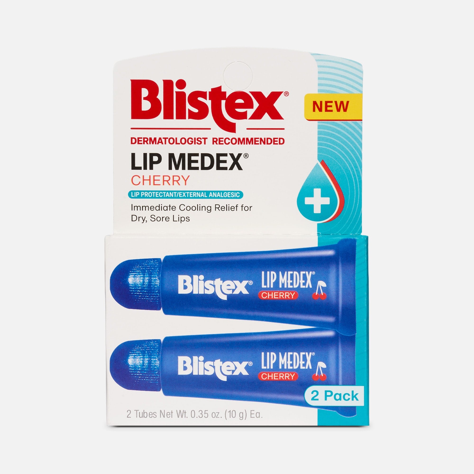 Blistex Lip Medex Cherry Tube 2-Pack .35 oz.