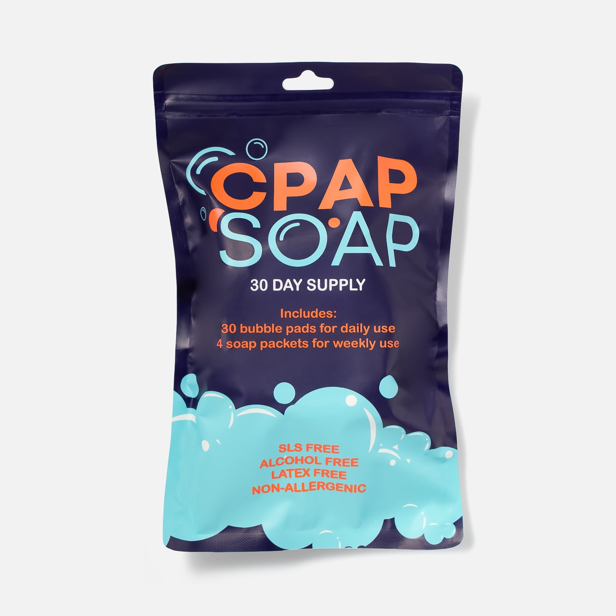 Liviliti CPAP Soap Bubble Pads and Soap Packets Kit, 30-Day Supply