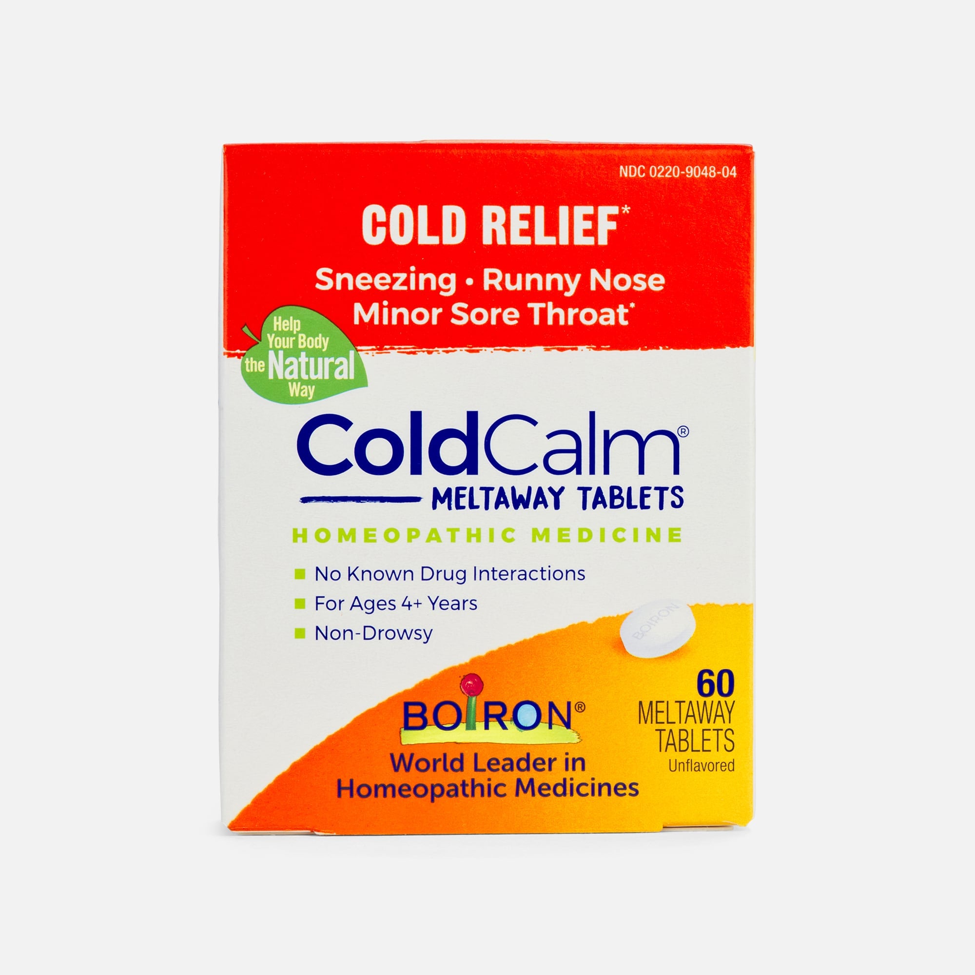 Boiron ColdCalm Cold Relief Tablets, 60 ct.