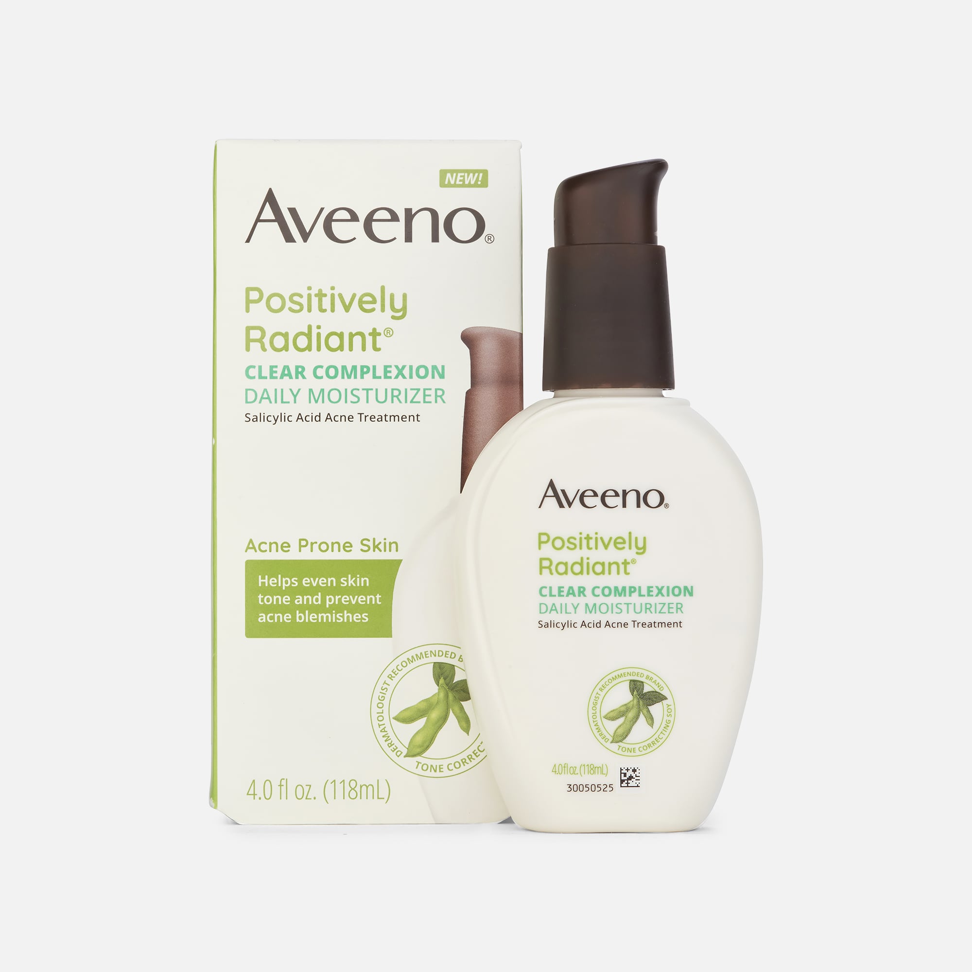 Aveeno Positively Radiant Clear Complexion Acne Treatment Facial Moisturizer, 4 fl oz.