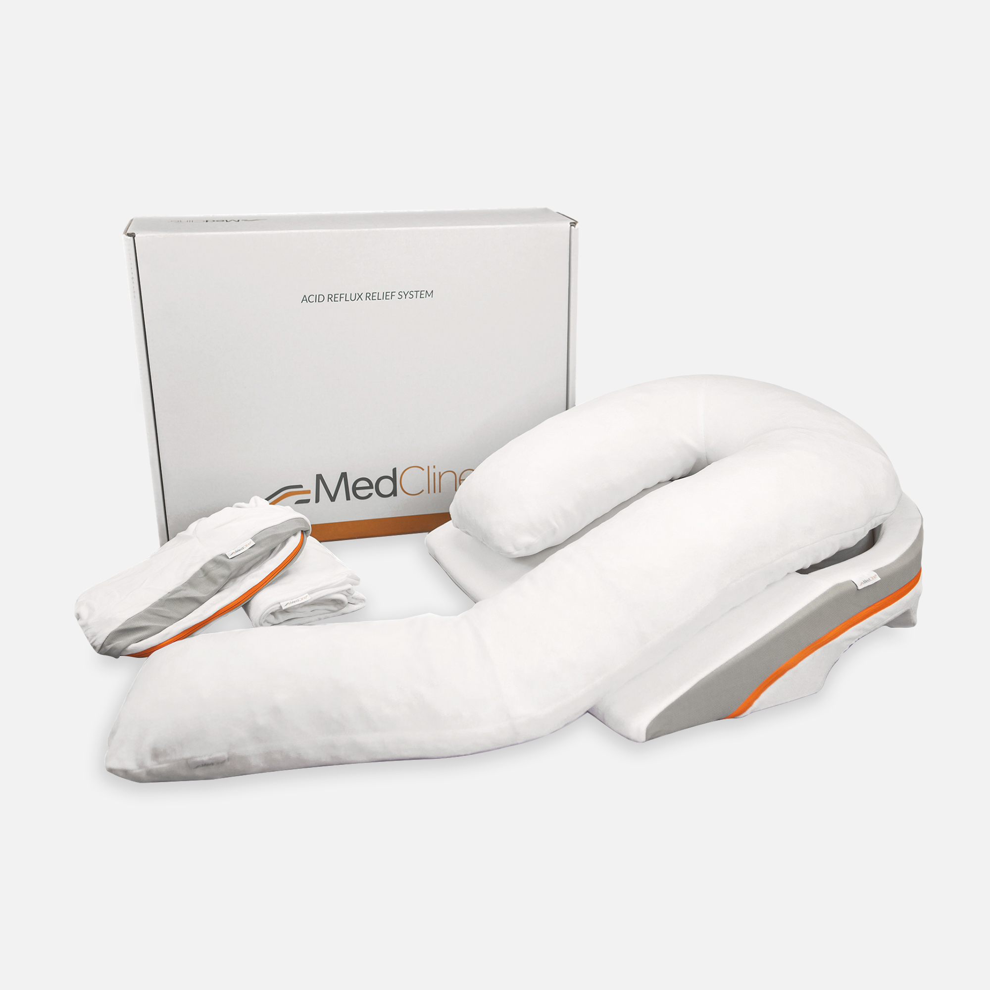 FSA Eligible | MedCline Acid Reflux Relief Pillow System + Extra Cases